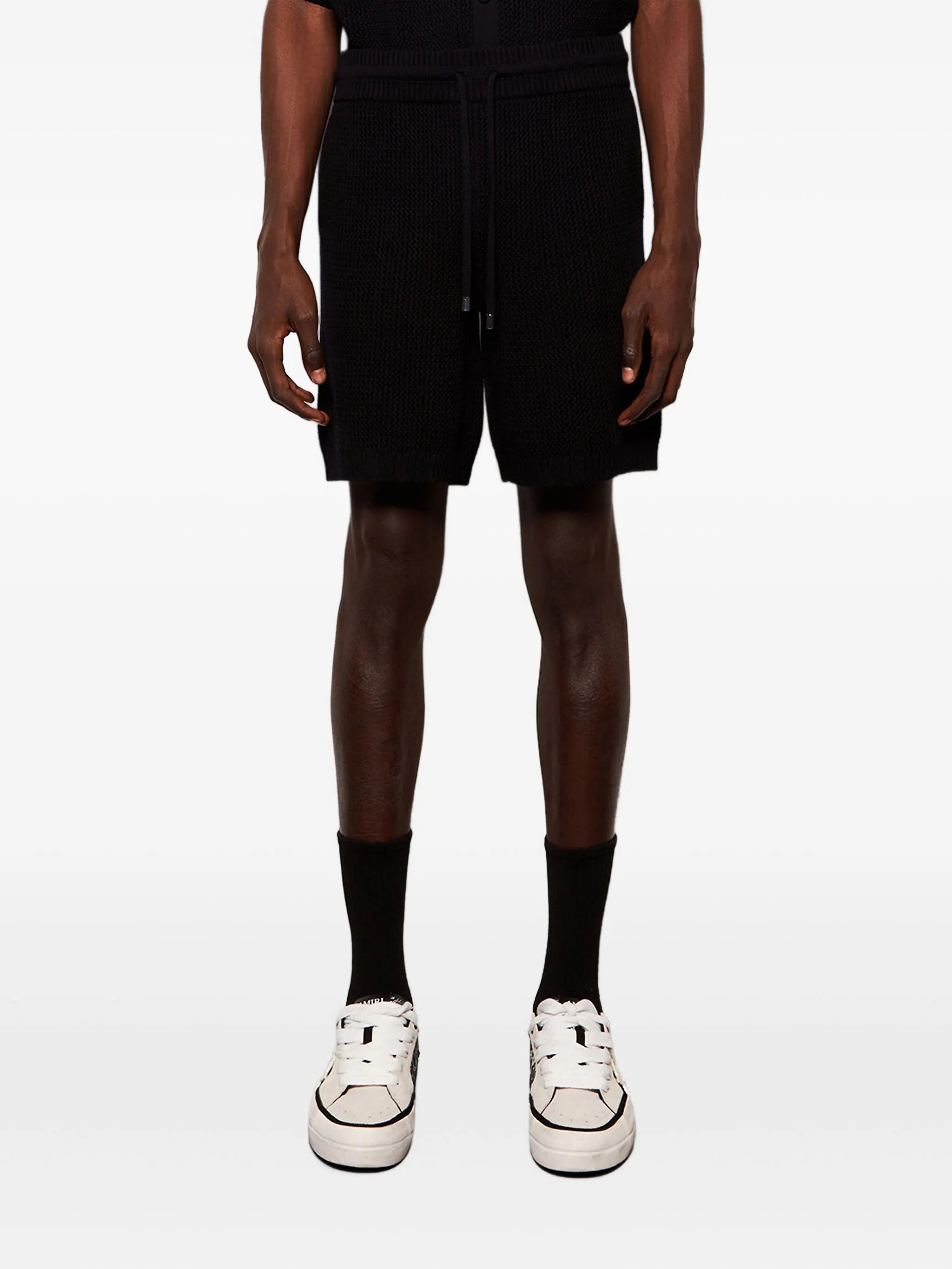 crochet-mesh shorts