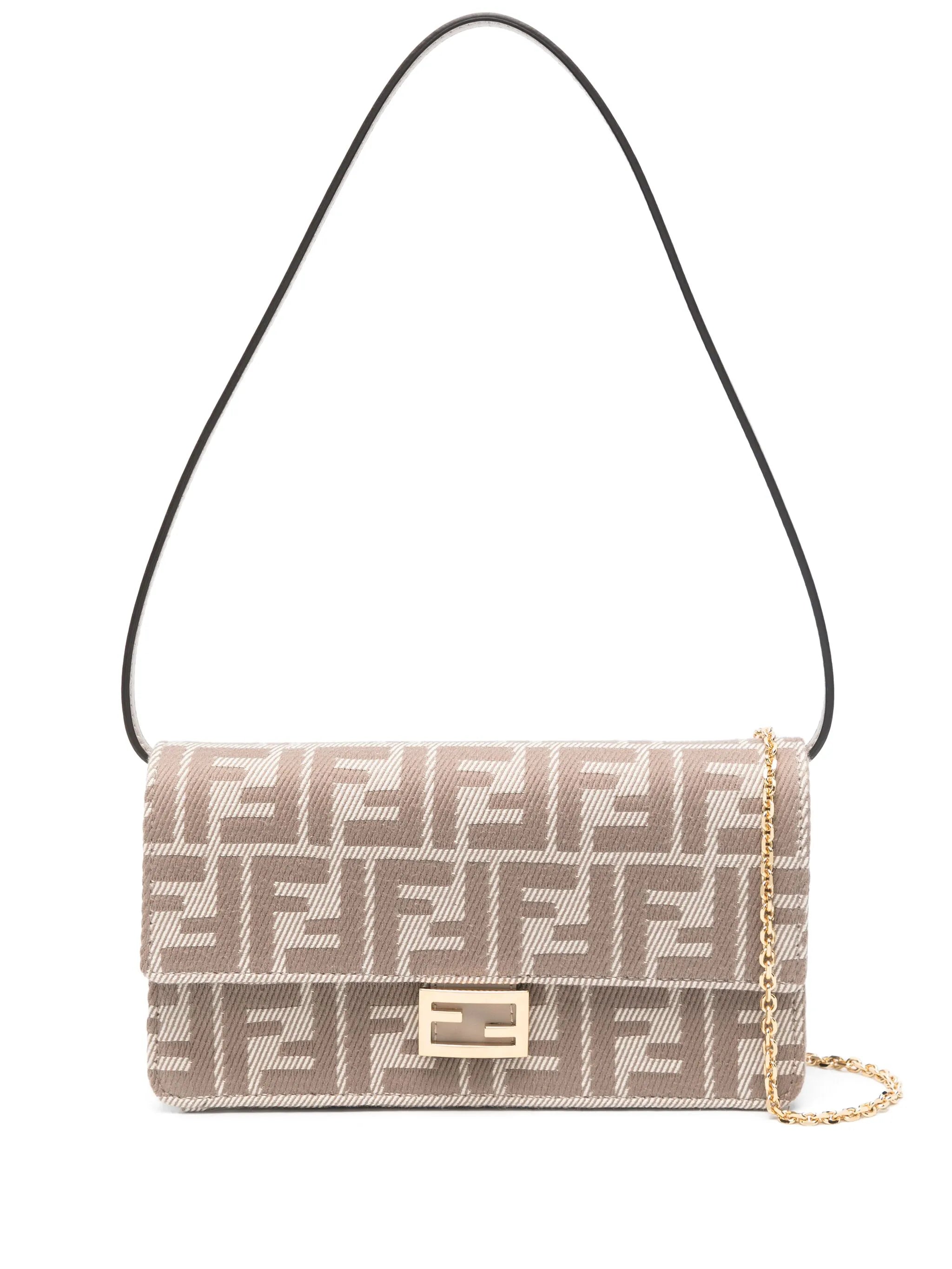 FF-jacquard shoulder bag