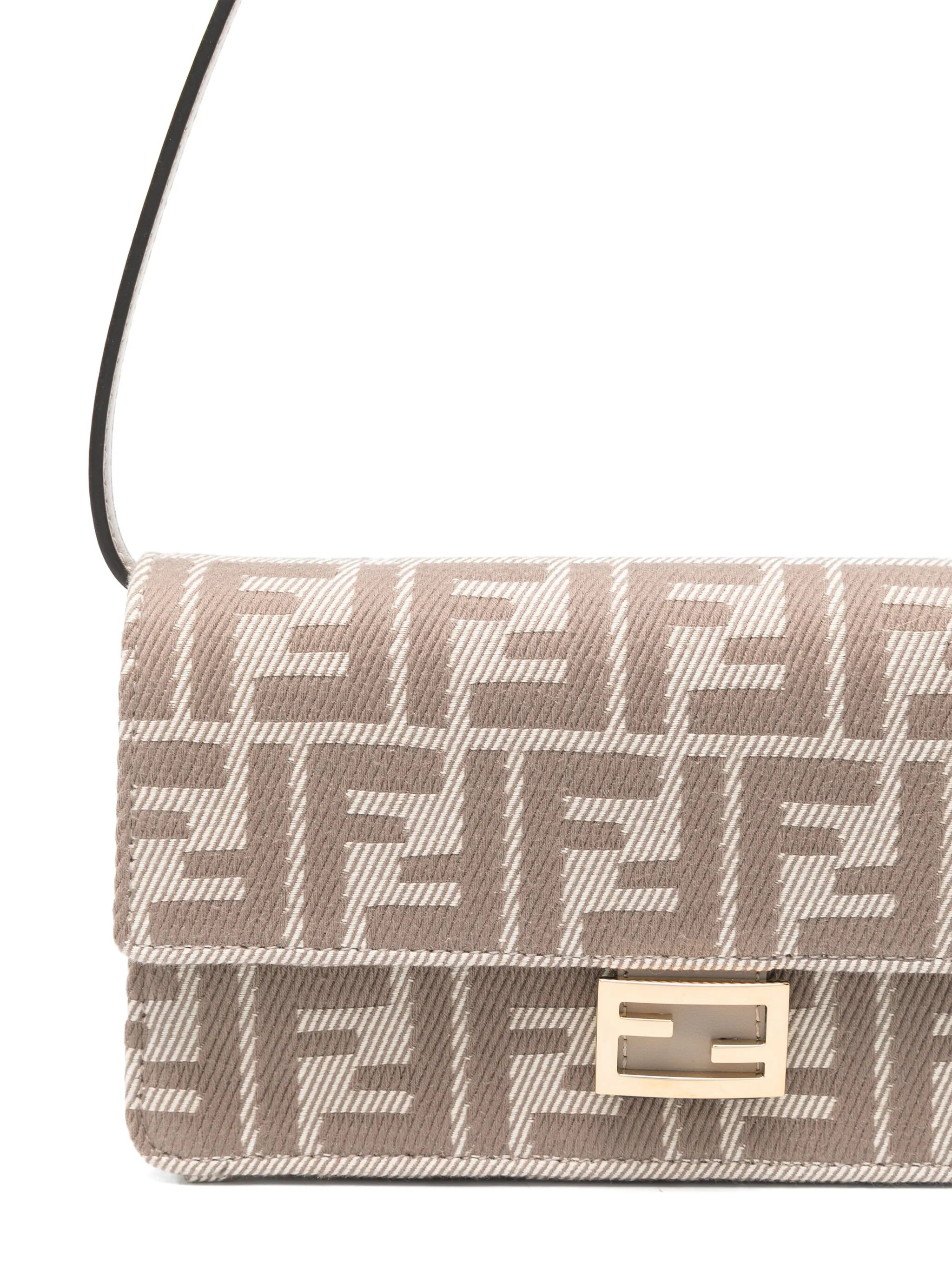 FF-jacquard shoulder bag
