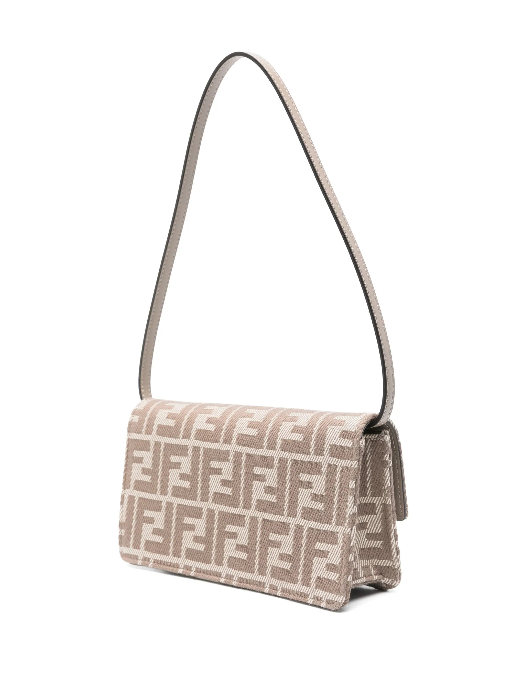 FF-jacquard shoulder bag