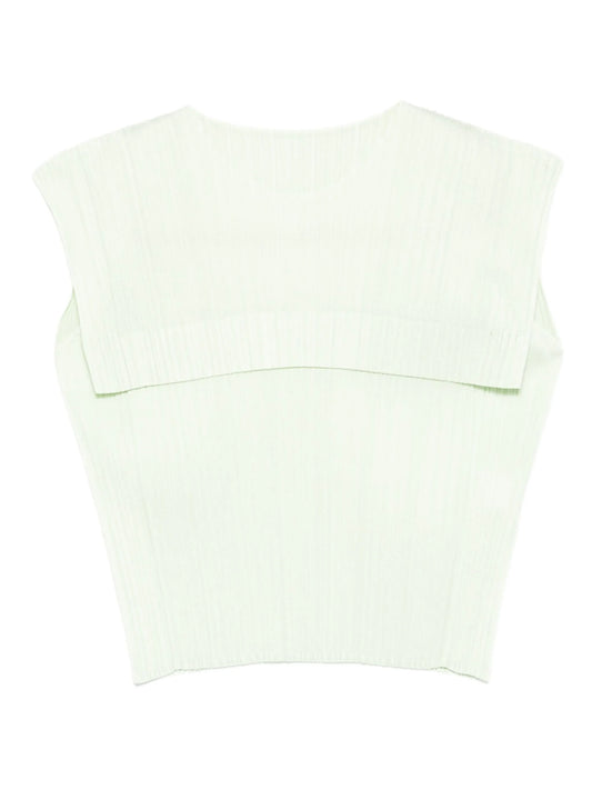 pleated panelled blouse