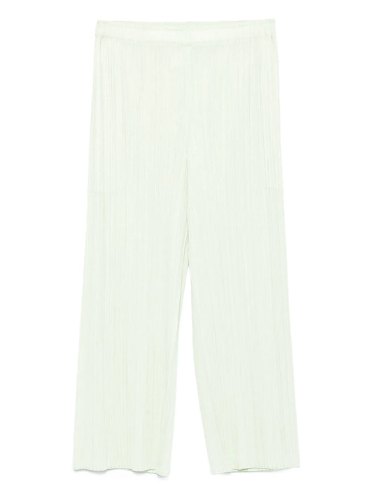 pleated cropped trousers
