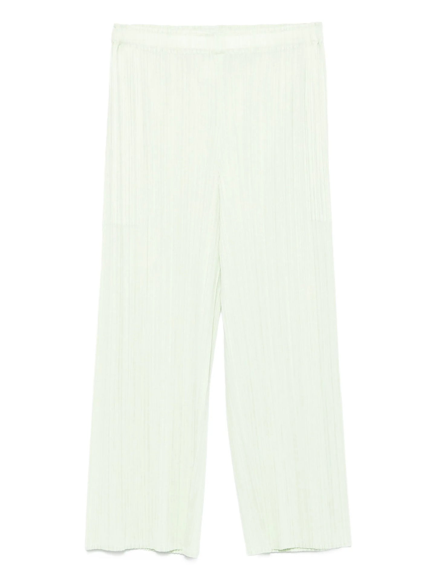 pleated cropped trousers