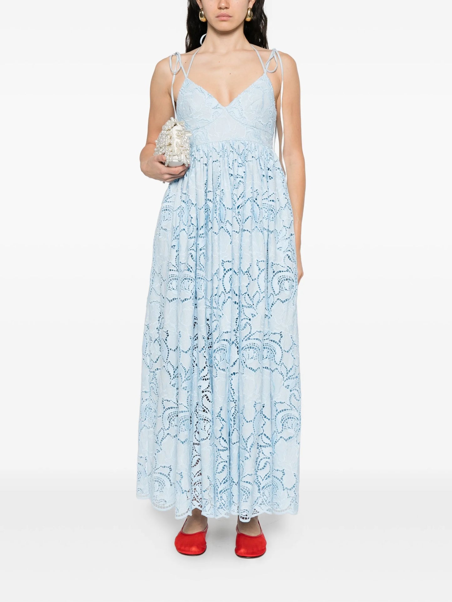 sleeveless midi dress