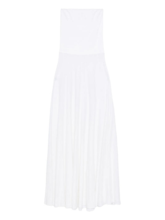 strapless maxi dress