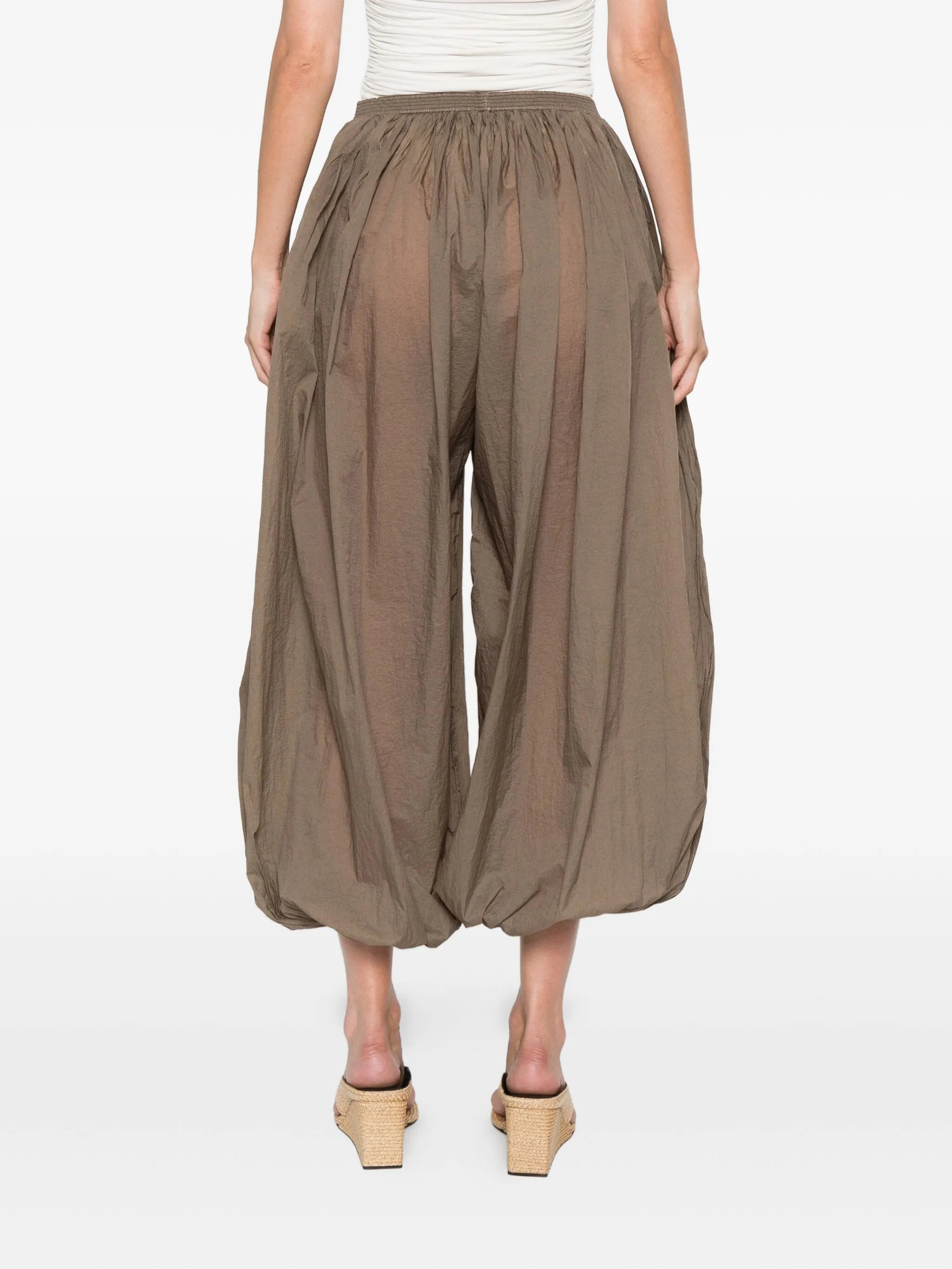 pleat-detail balloon trousers