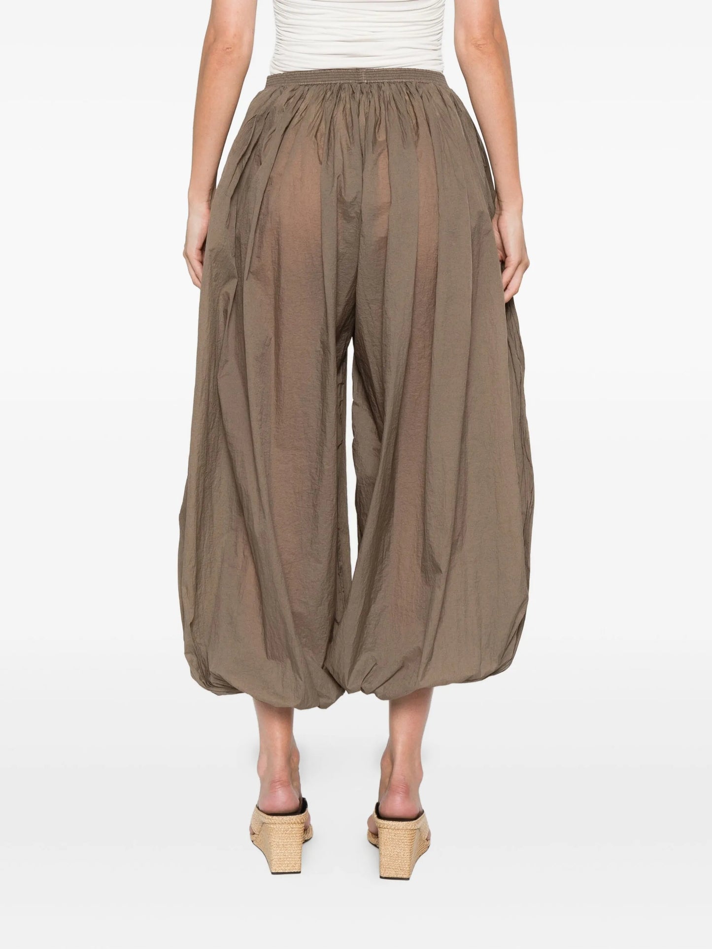 pleat-detail balloon trousers