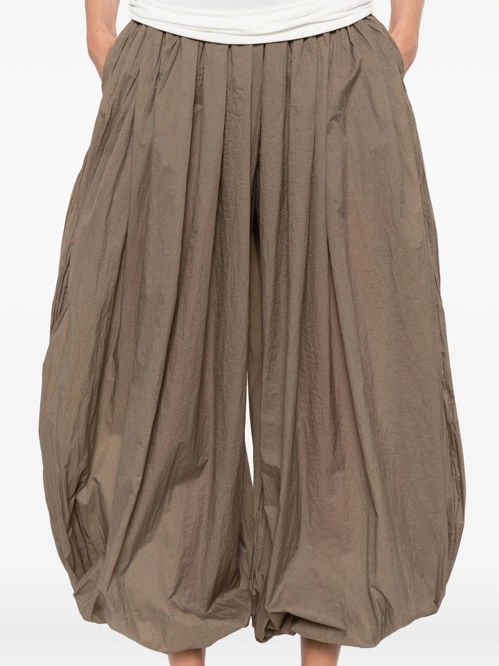 pleat-detail balloon trousers