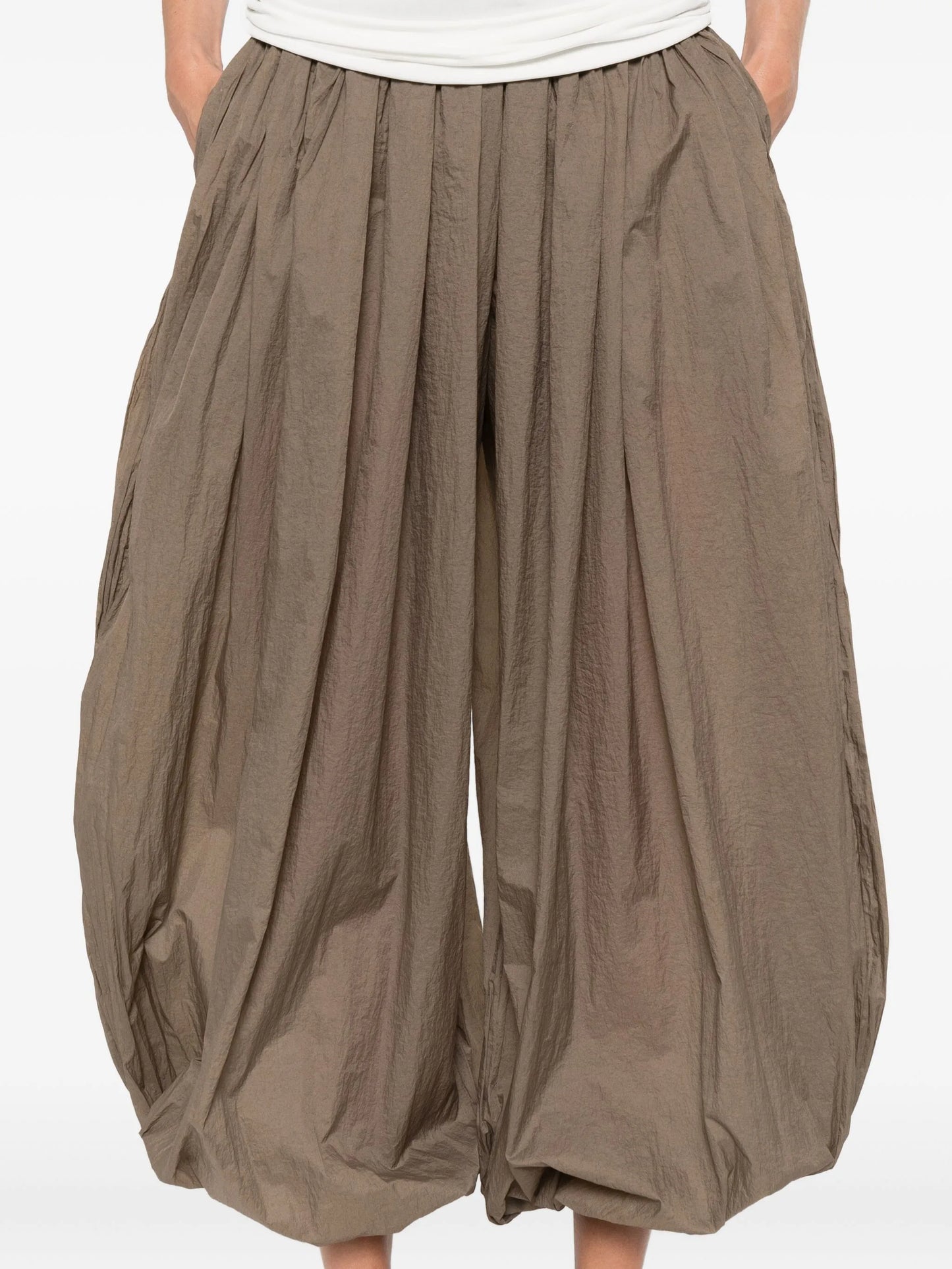 pleat-detail balloon trousers