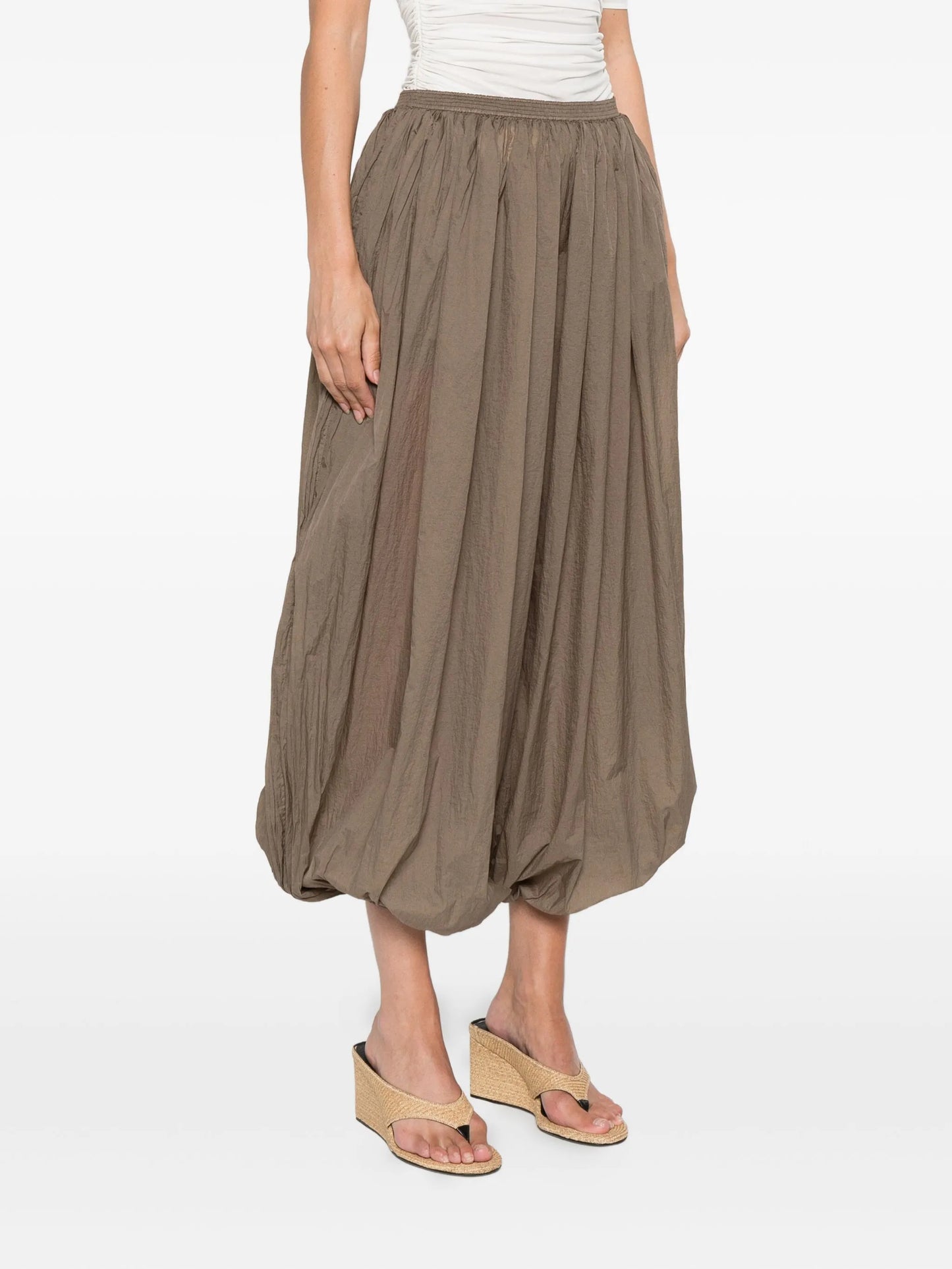 pleat-detail balloon trousers