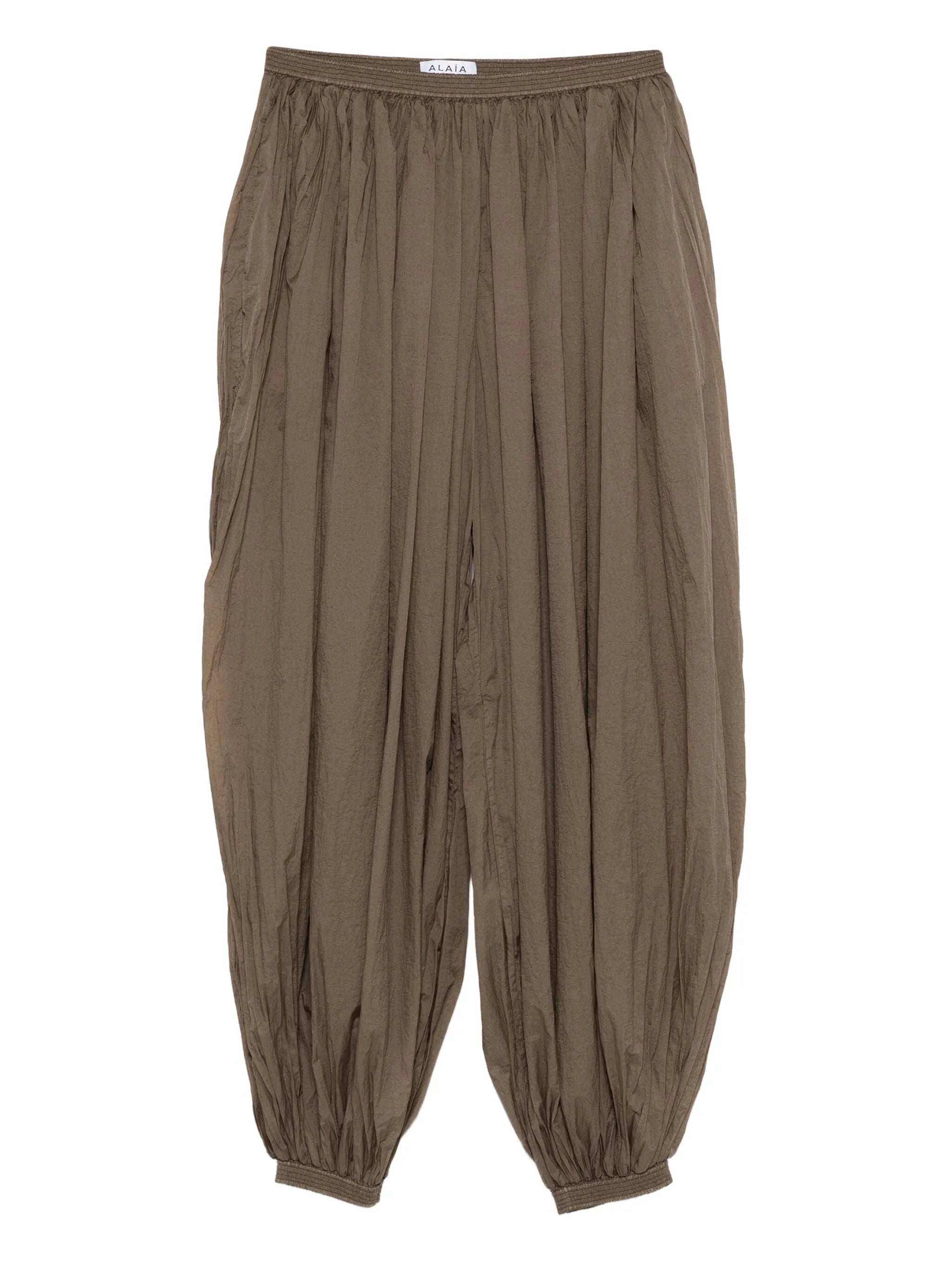 pleat-detail balloon trousers
