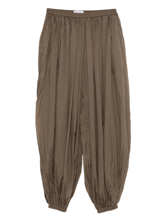 pleat-detail balloon trousers