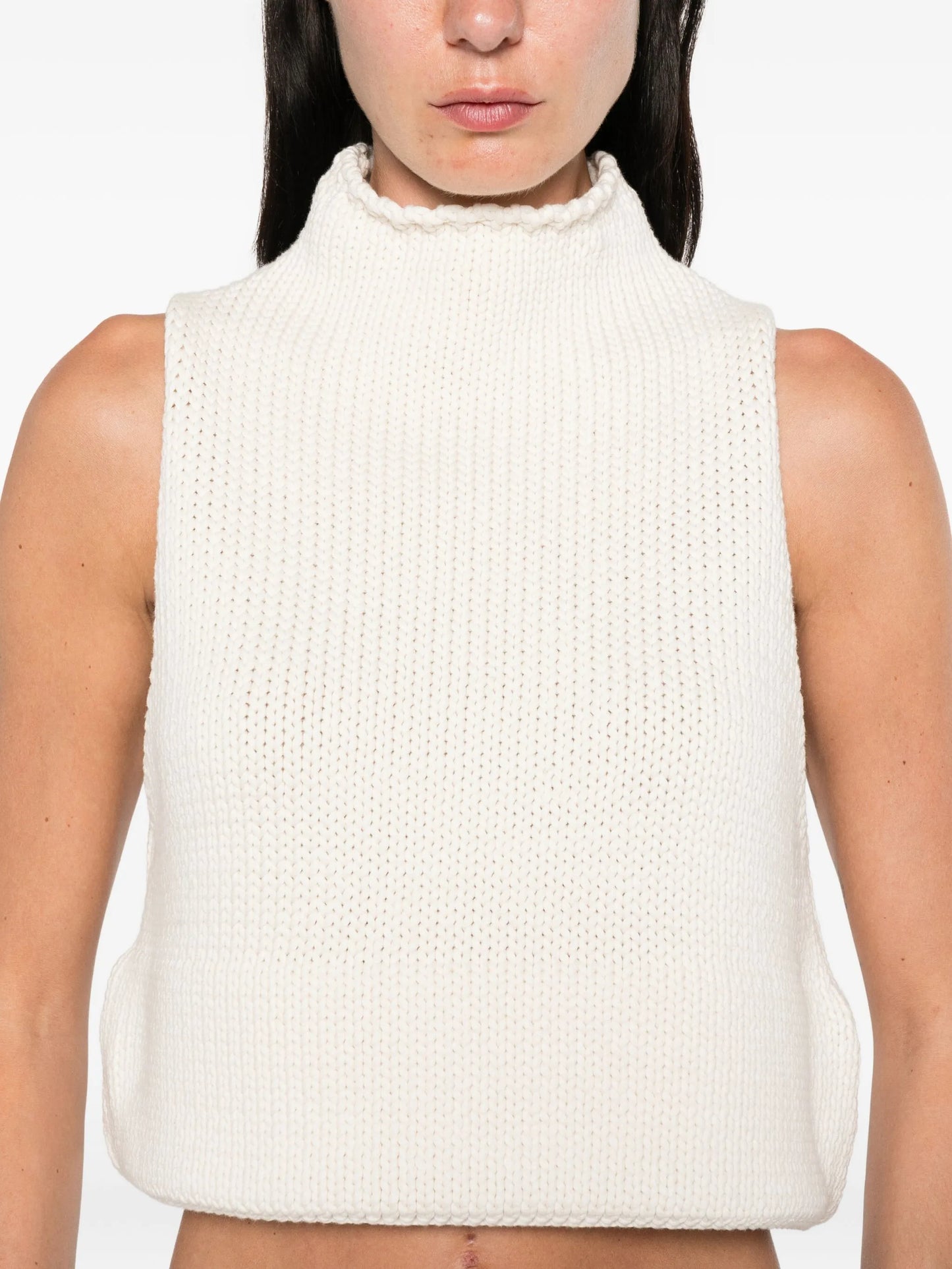 ribbed-knit tank top