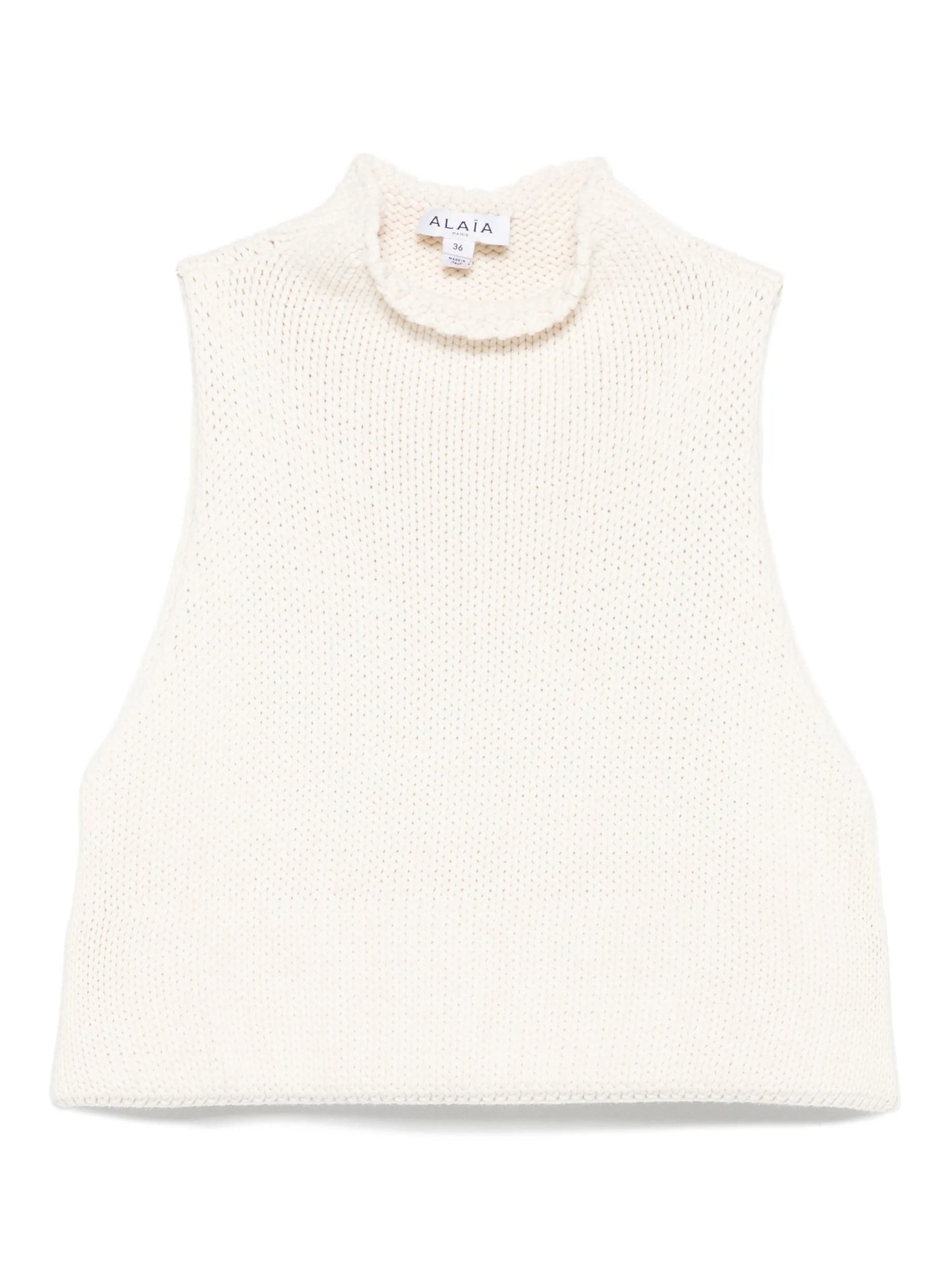 ribbed-knit tank top