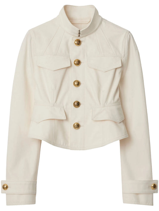 cropped cotton jacket