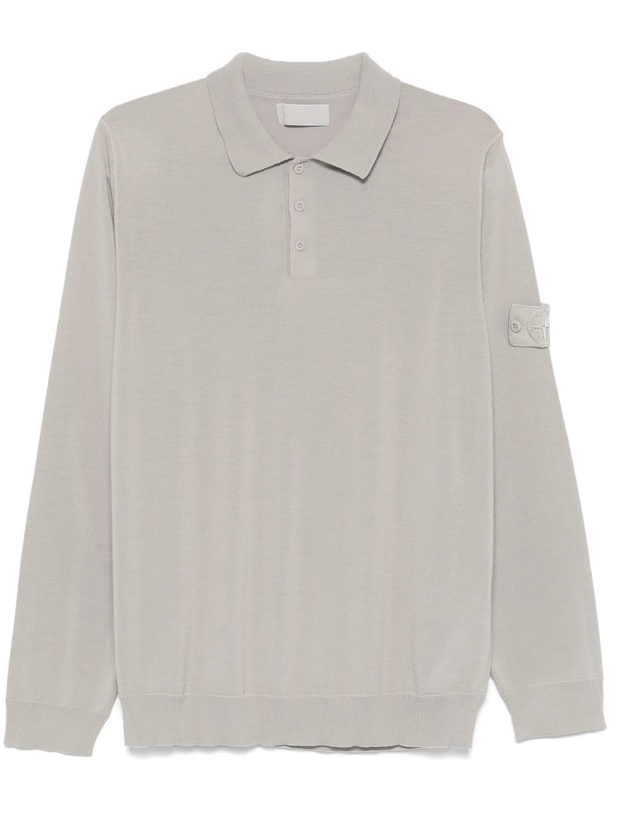 Compass-badge polo shirt