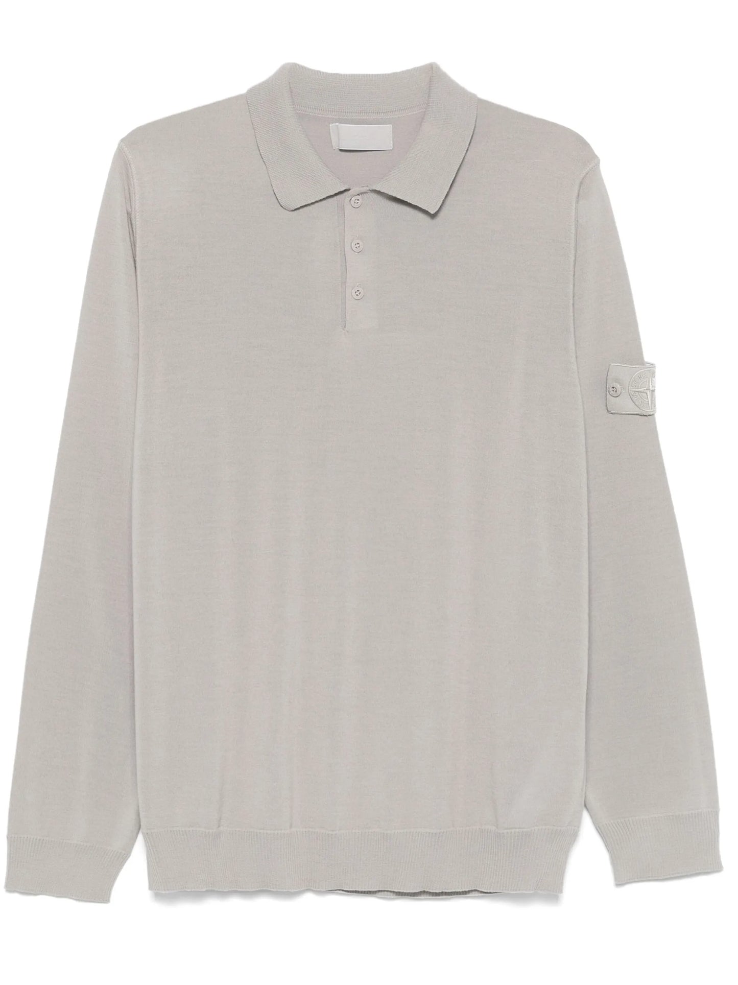 Compass-badge polo shirt