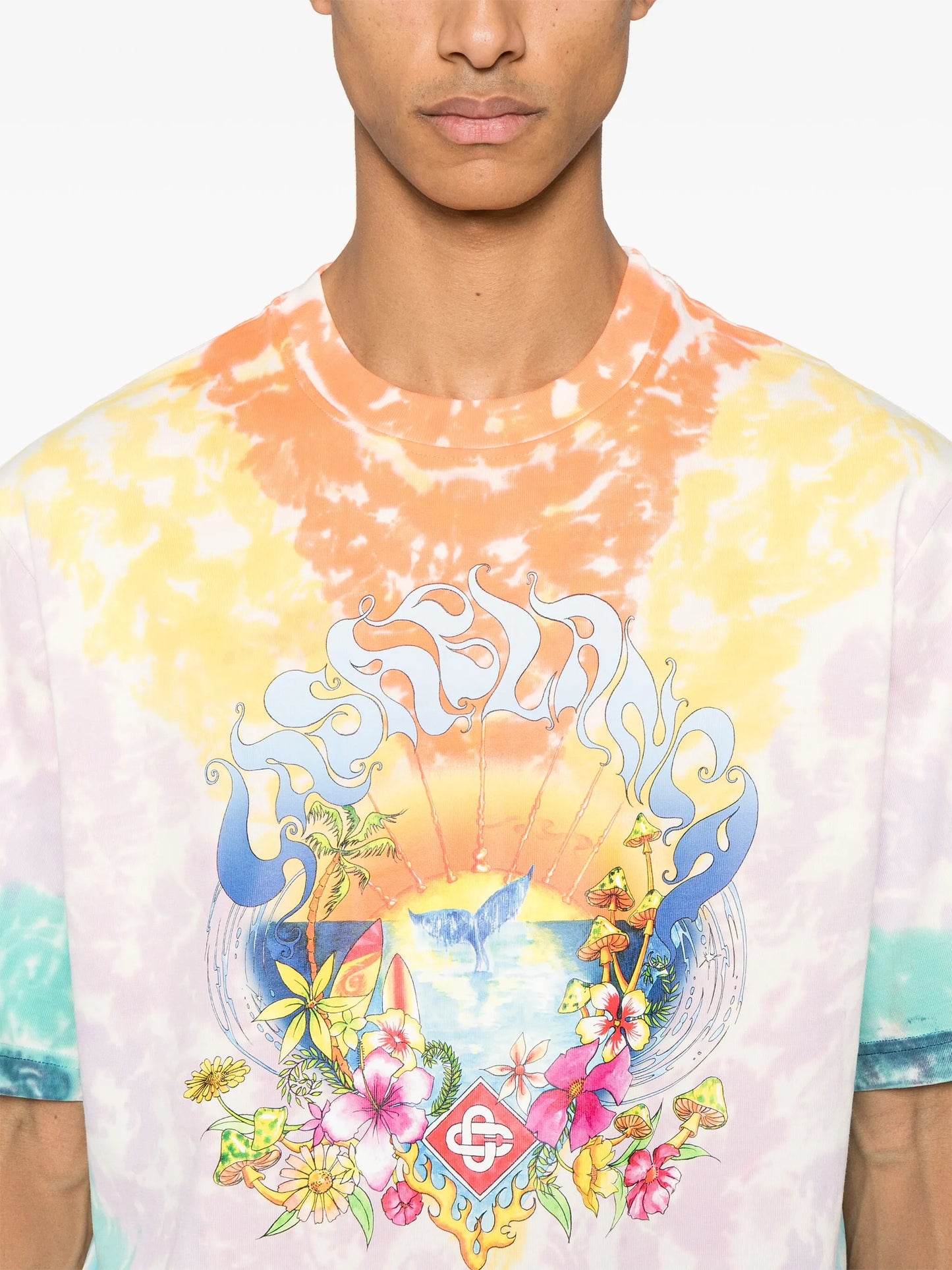 Surf-trip tie-dye T-shirt