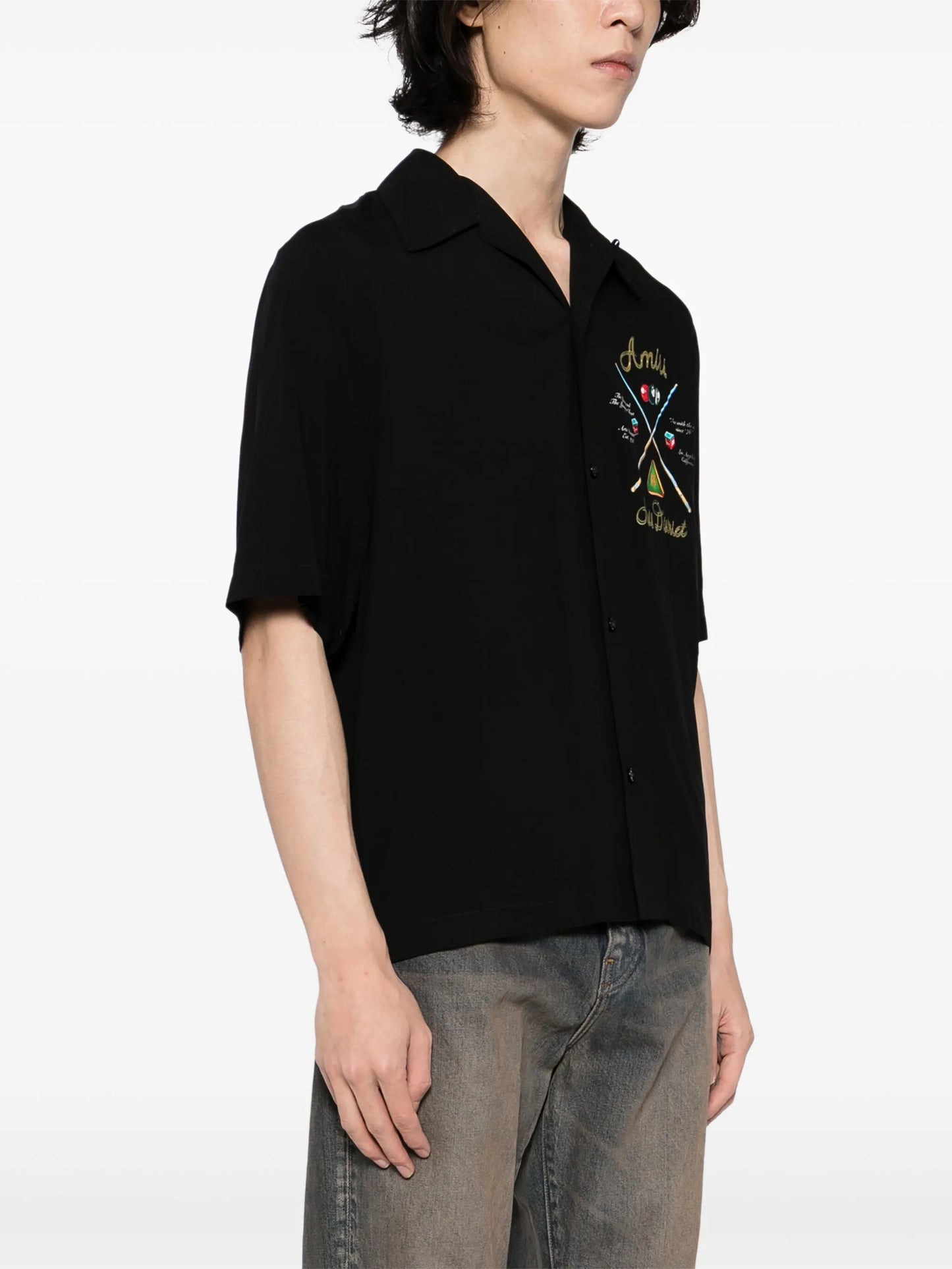 pool cue bowling shirt