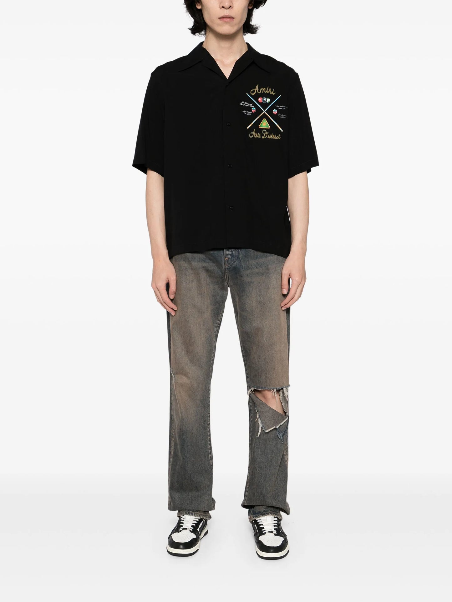 pool cue bowling shirt