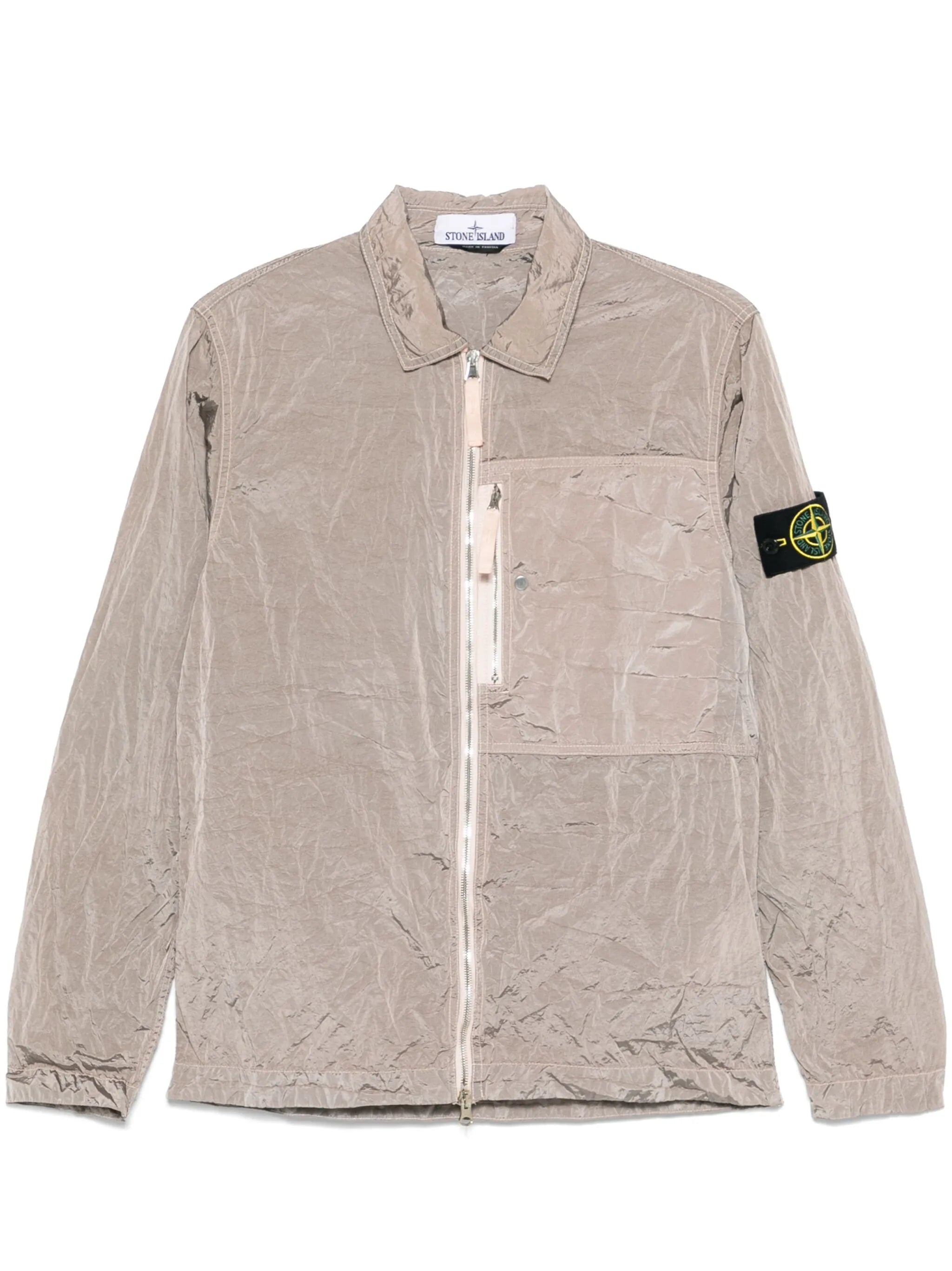 crinkled jacket