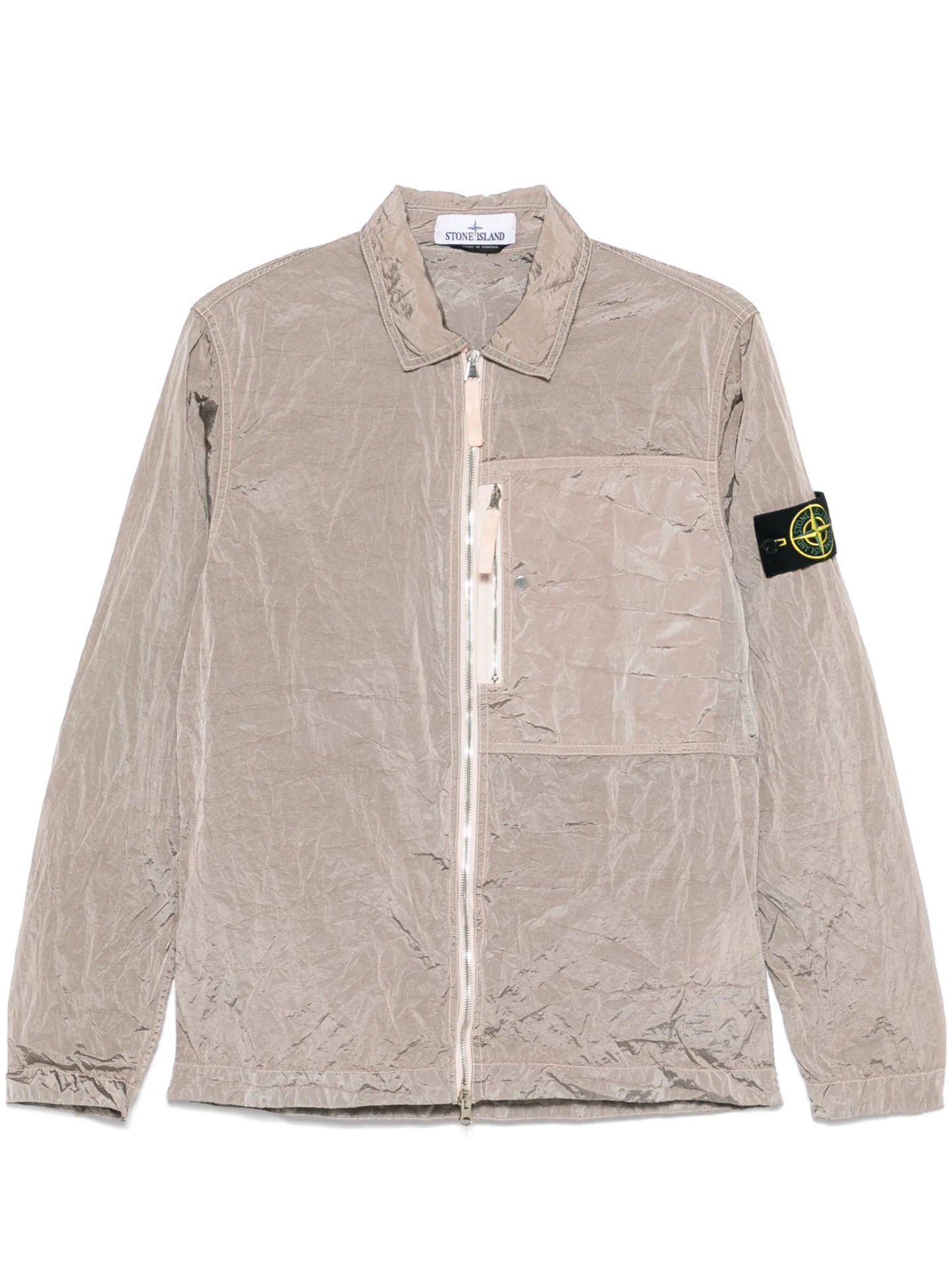 crinkled jacket