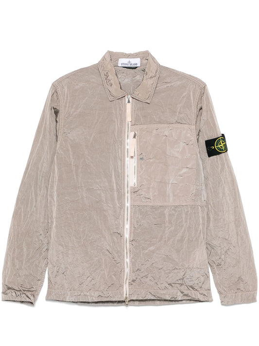 crinkled jacket