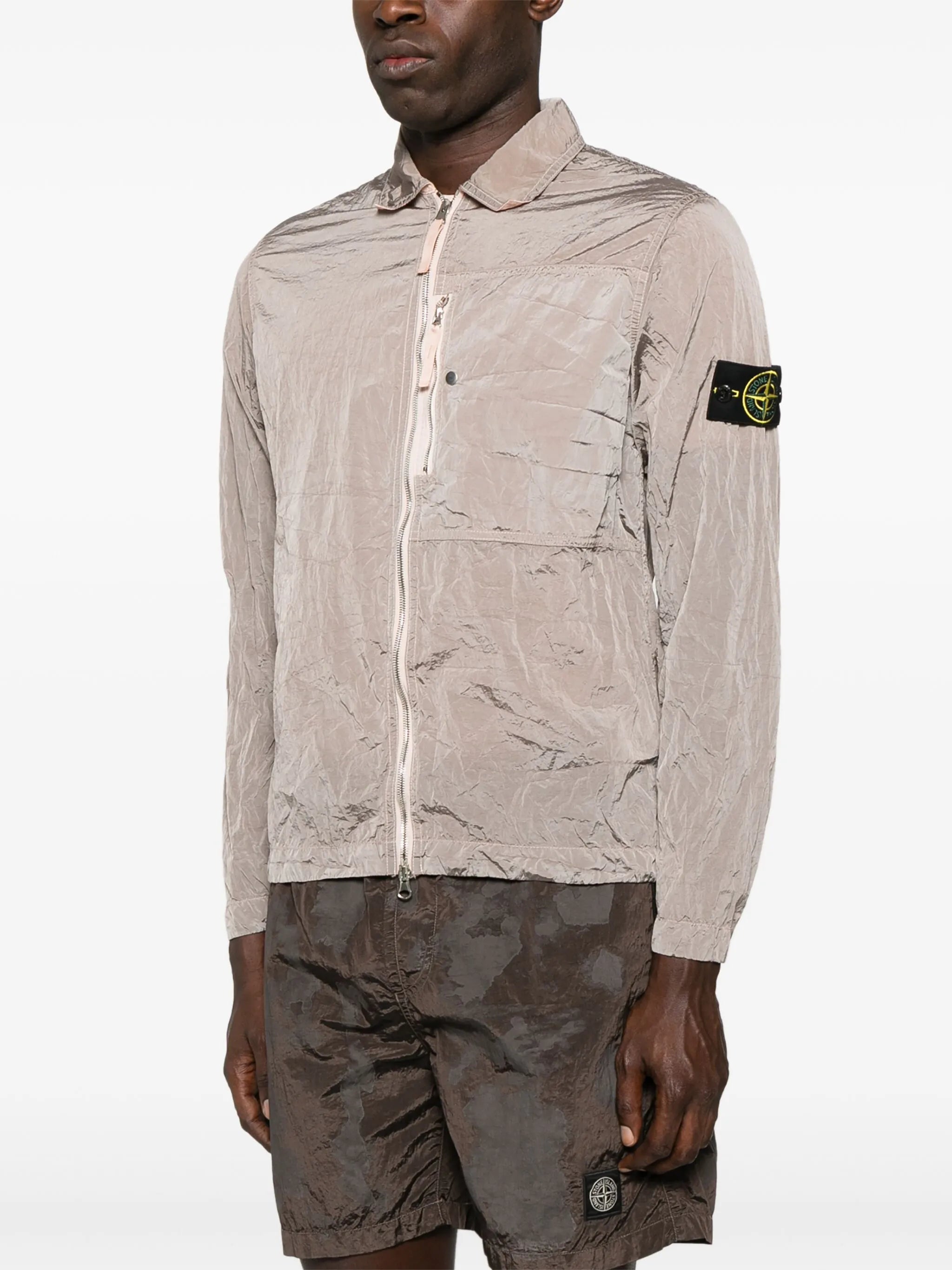 crinkled jacket