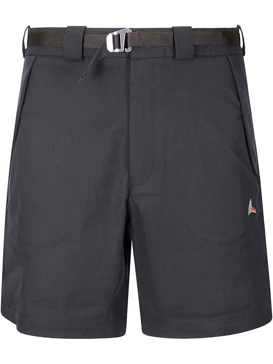 logo-embroidered shorts