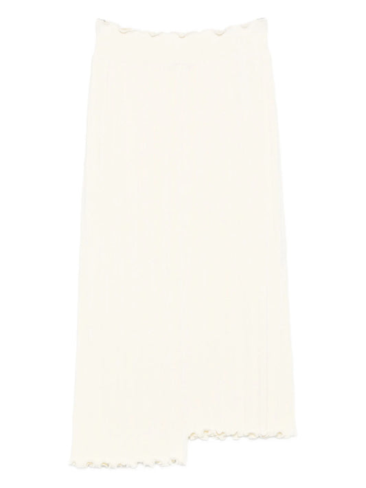 asymmetric midi skirt