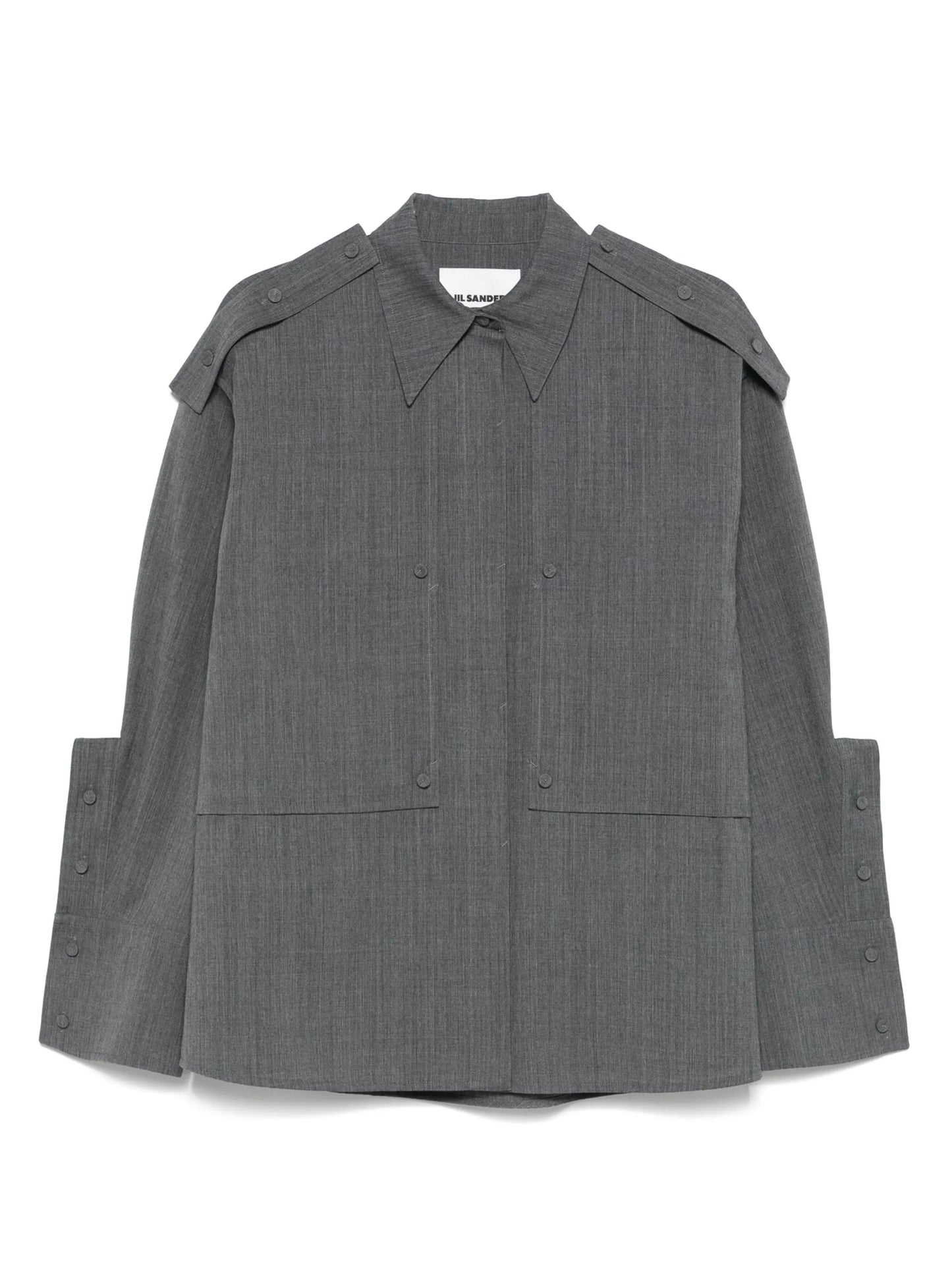 maxi-cuff shirt