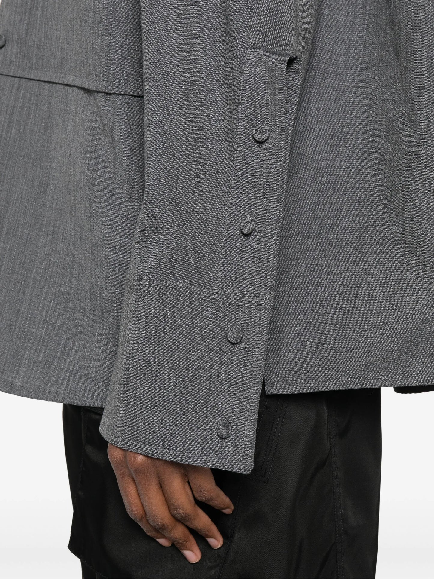 maxi-cuff shirt