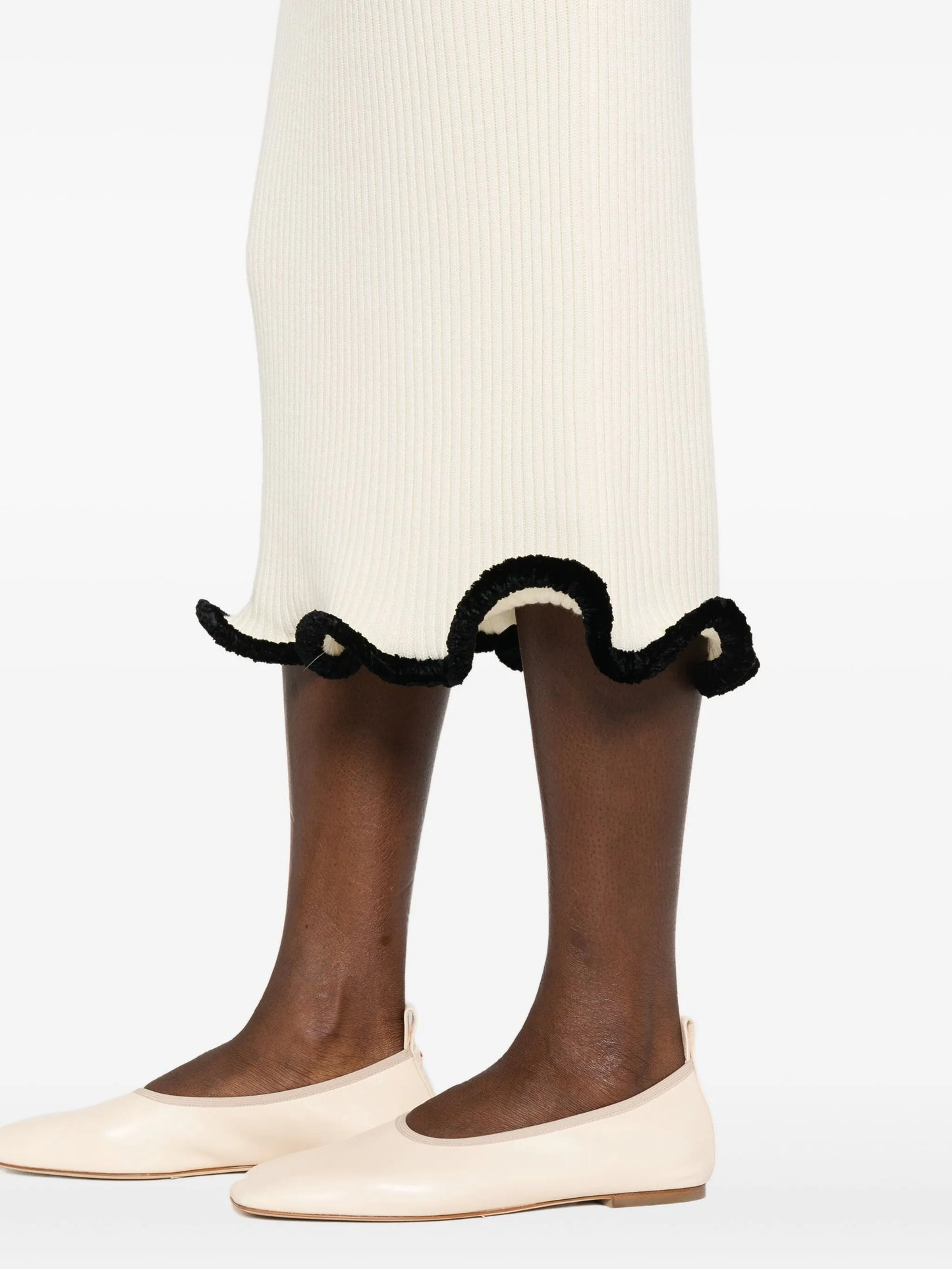 asymmetric midi skirt