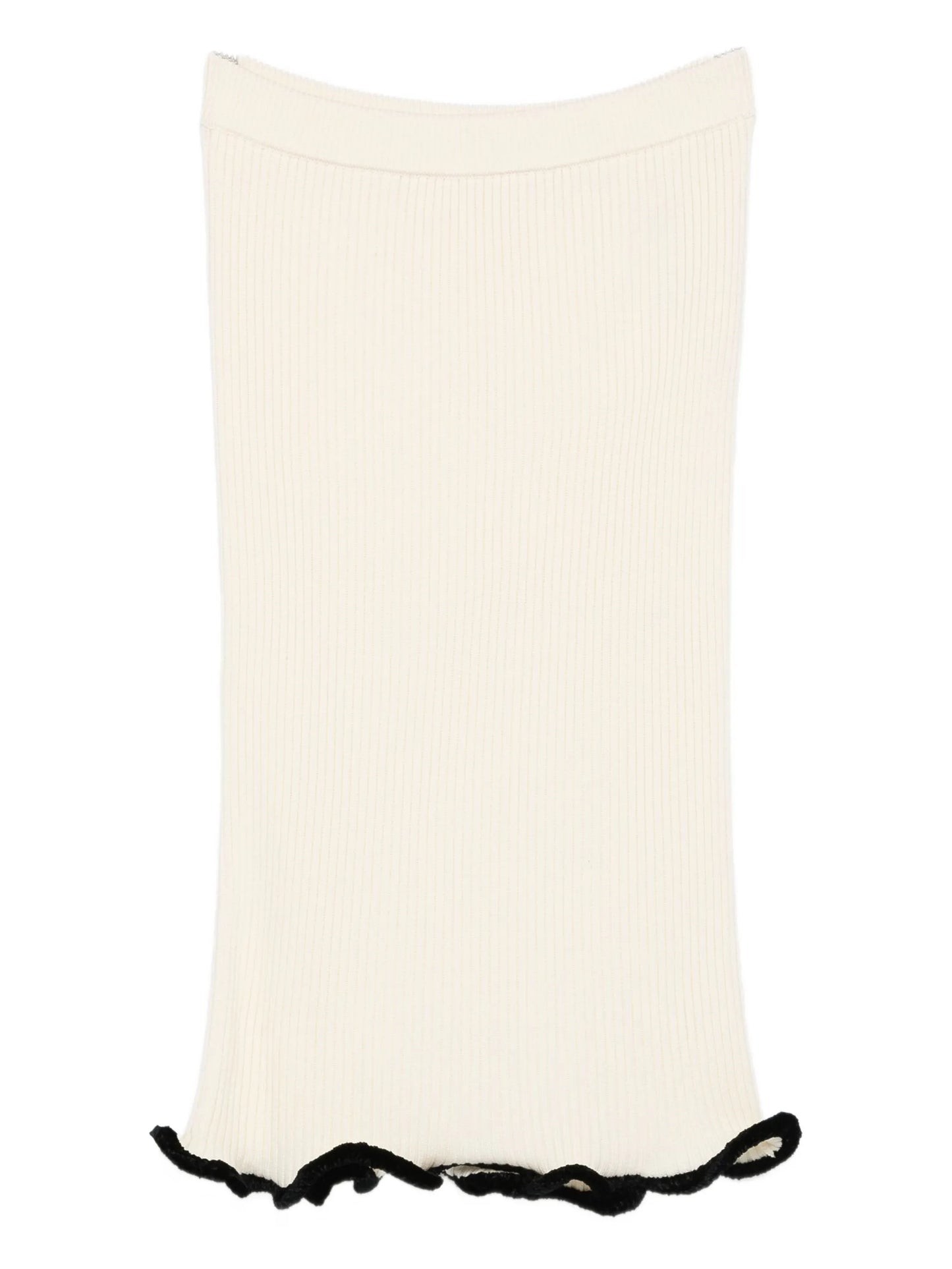 asymmetric midi skirt