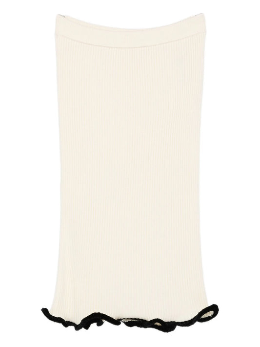 asymmetric midi skirt