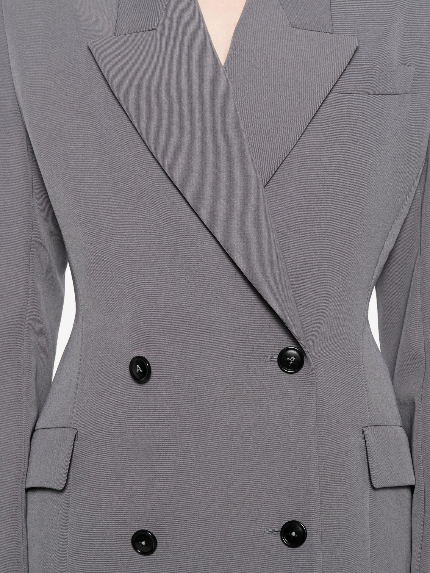 wool double-breasted blazer