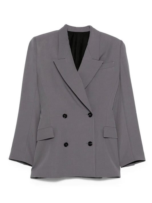 wool double-breasted blazer