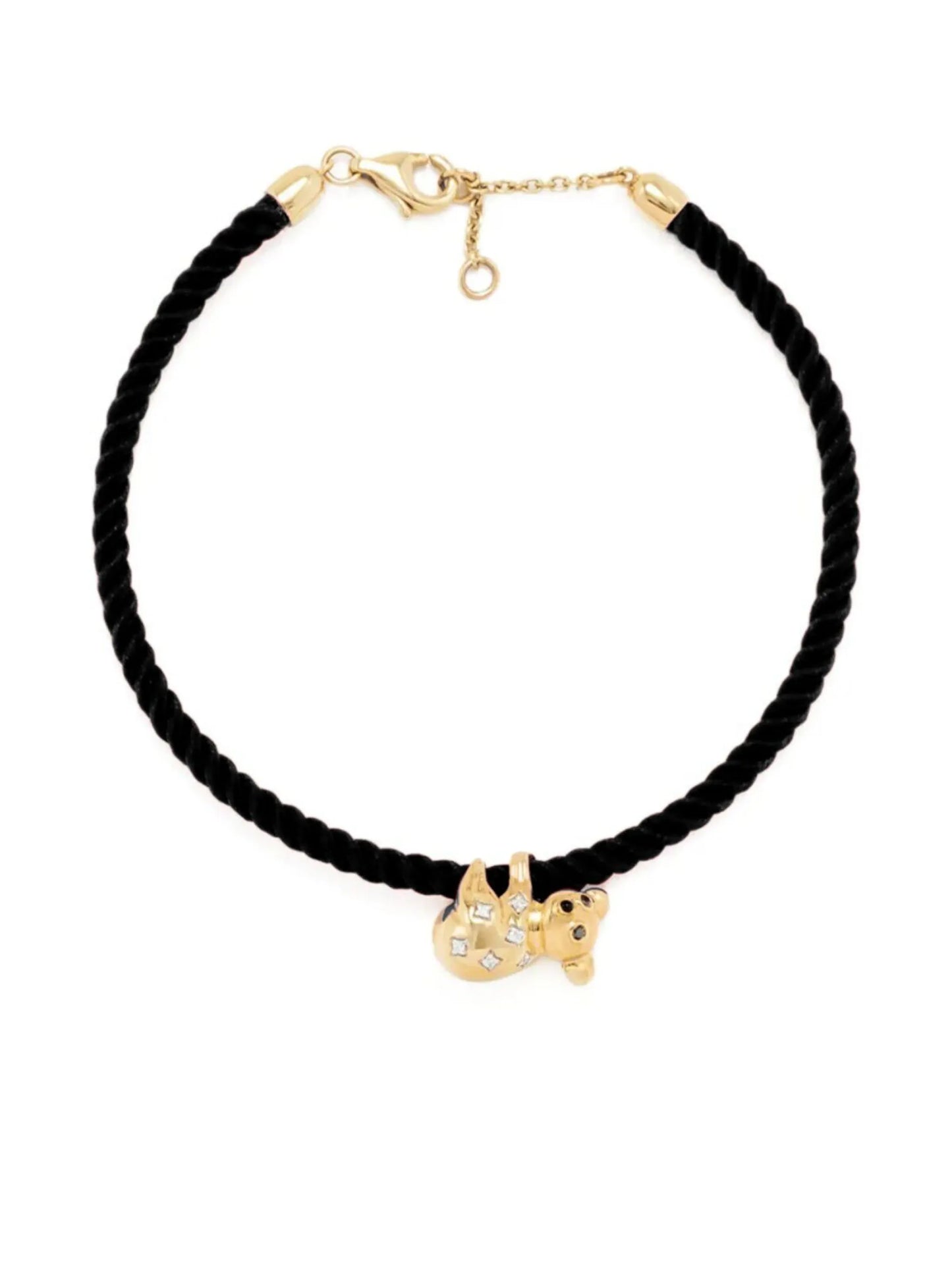 9K yellow gold Koala diamond bracelet