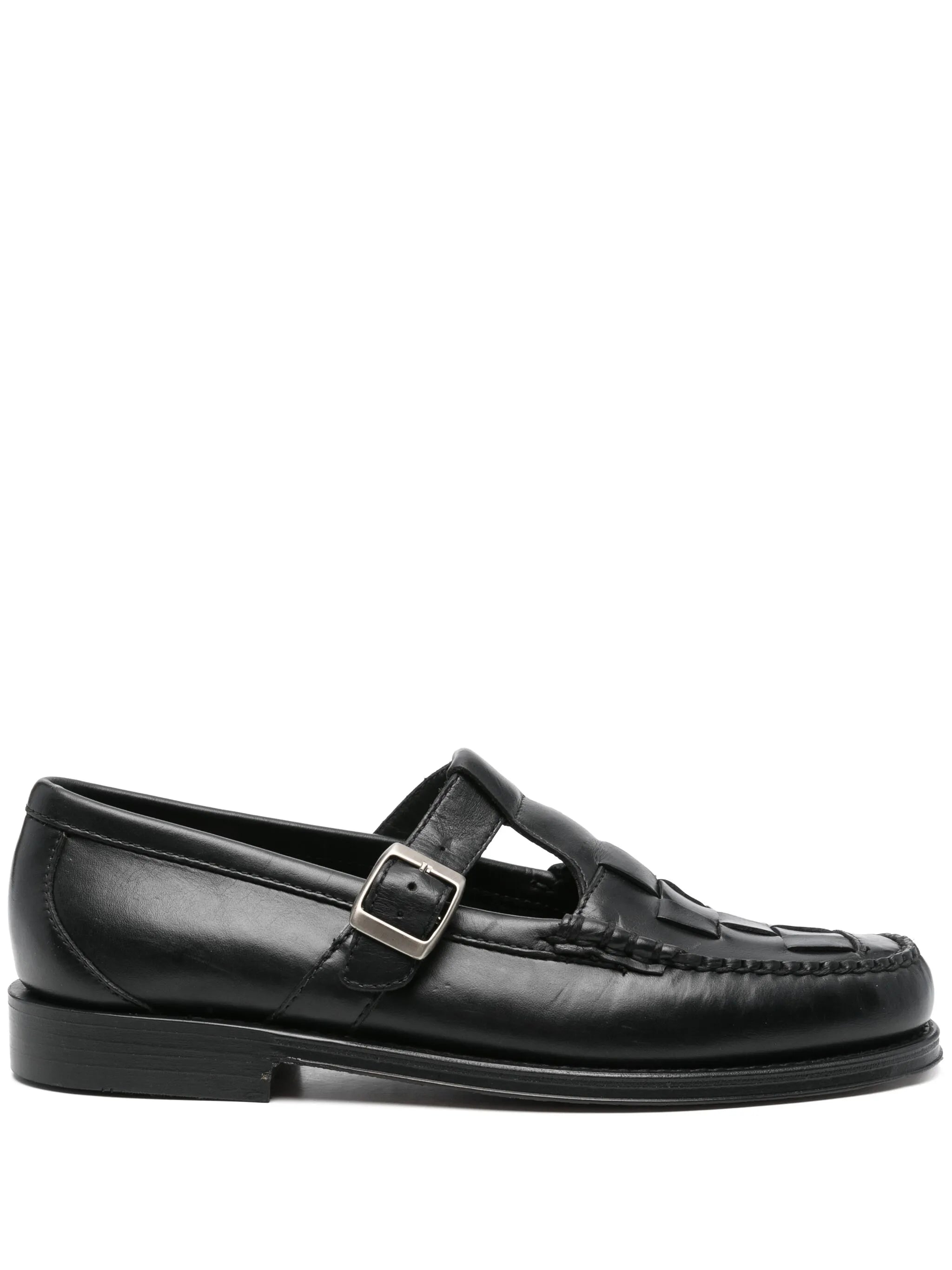 Weejuns Fisherman sandals in black leather