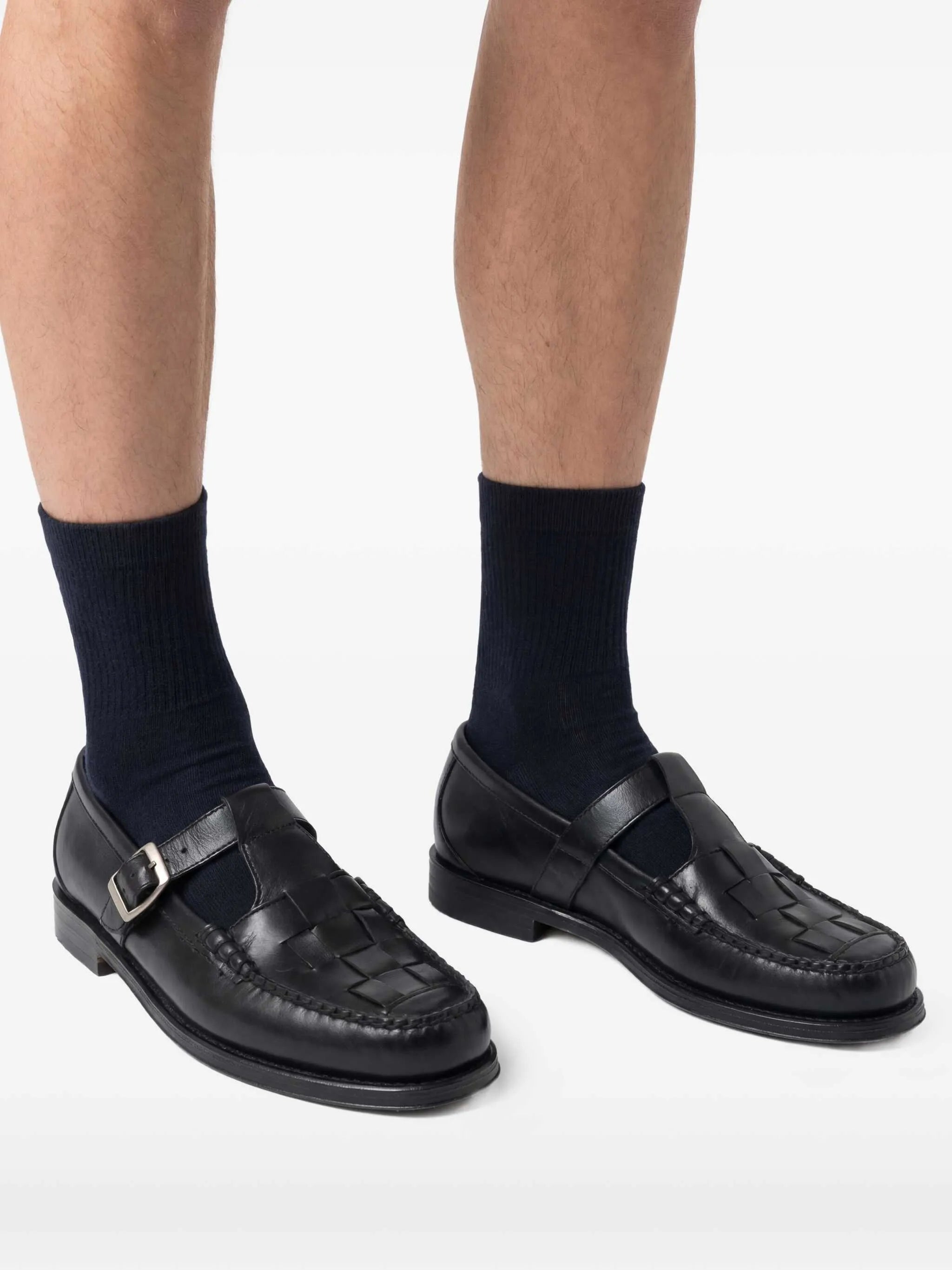 Weejuns Fisherman sandals in black leather