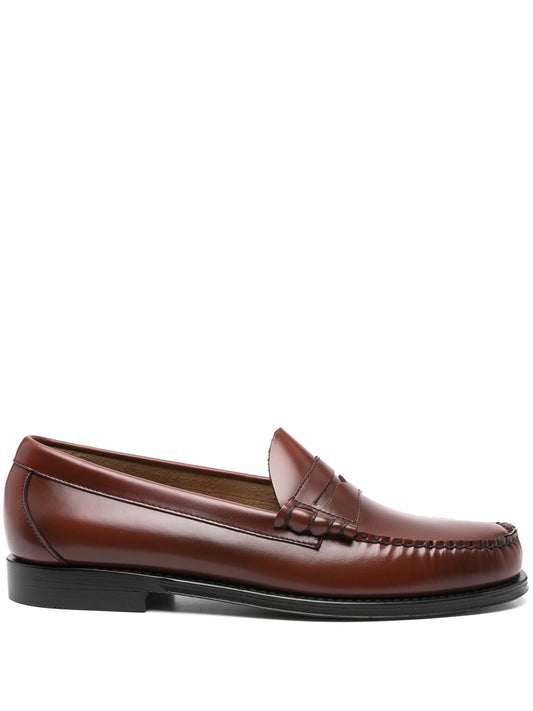 Weejuns Larson Penny loafers in smoke paprika leather