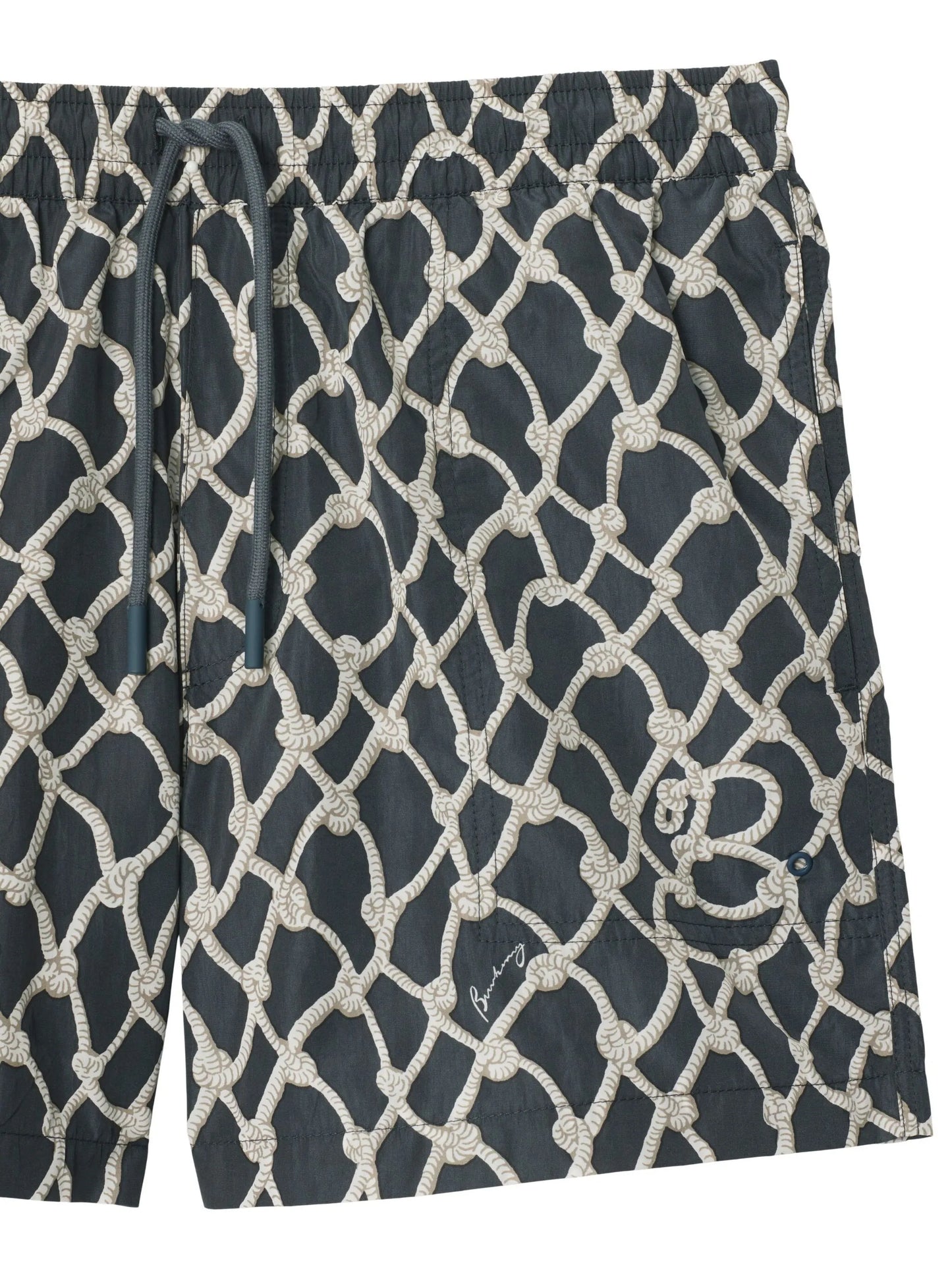 nautical knot-print swim shorts