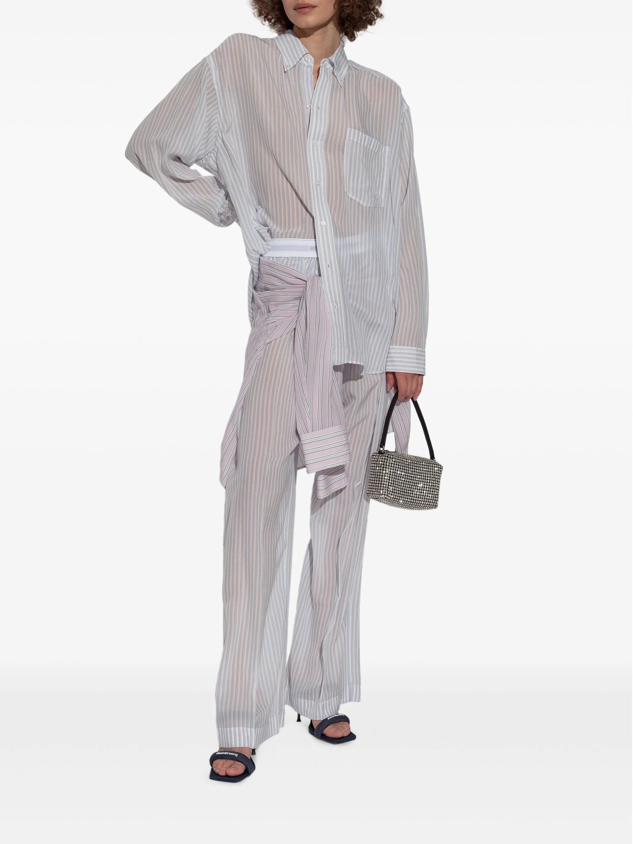 silk trousers