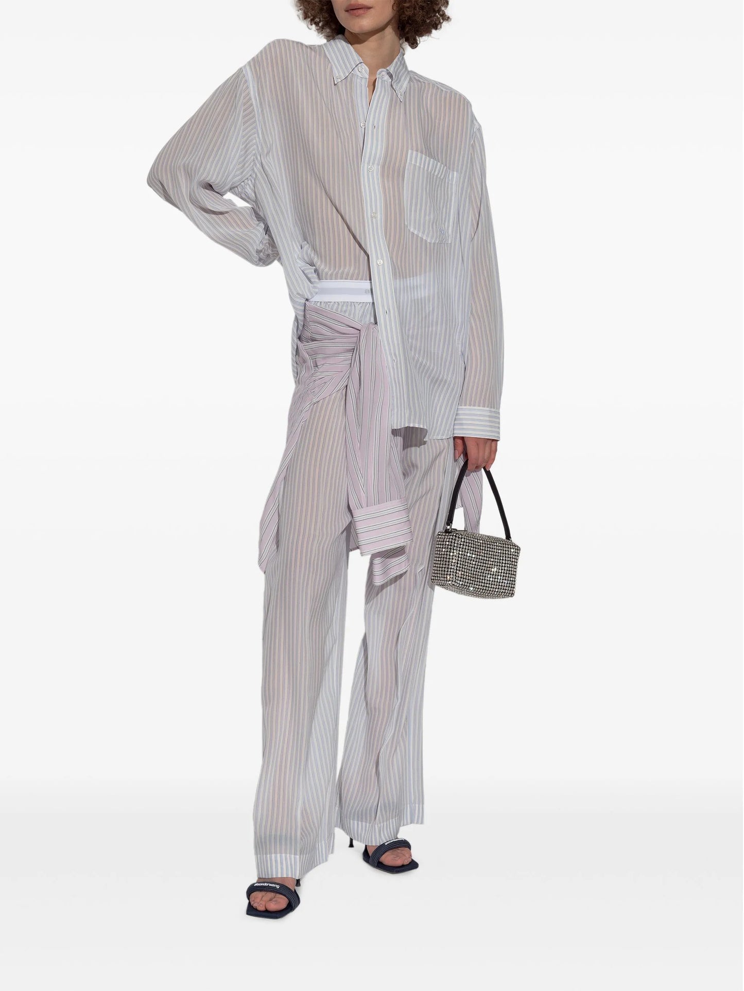 silk trousers
