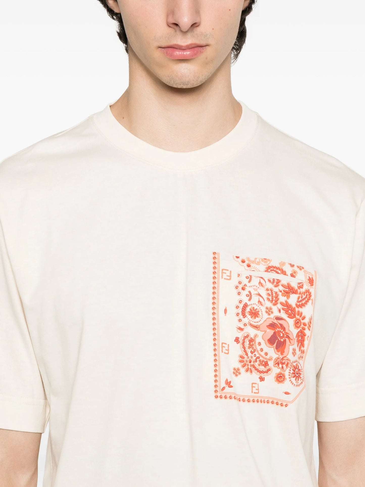 floral-print T-shirt