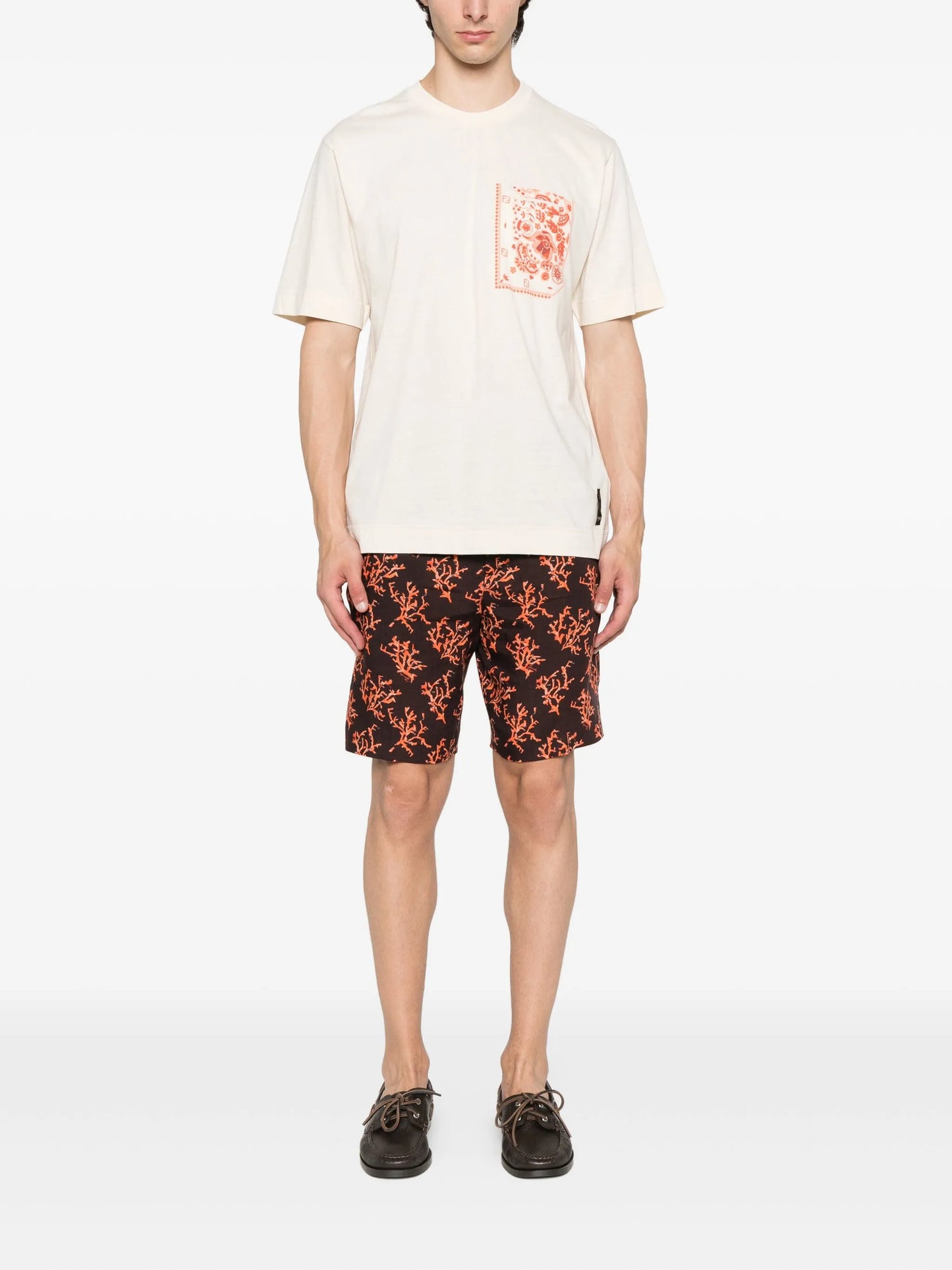 floral-print T-shirt
