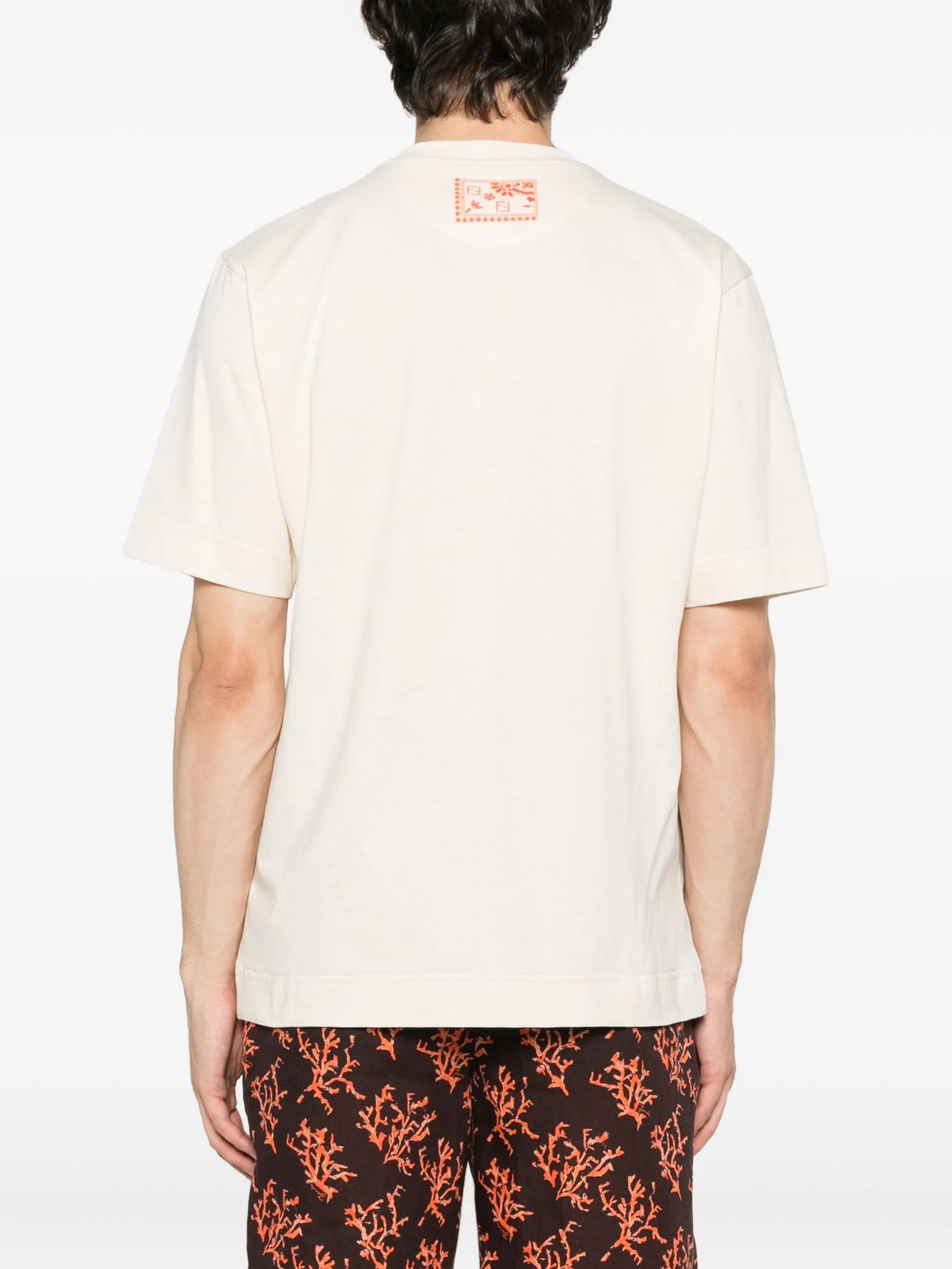 floral-print T-shirt