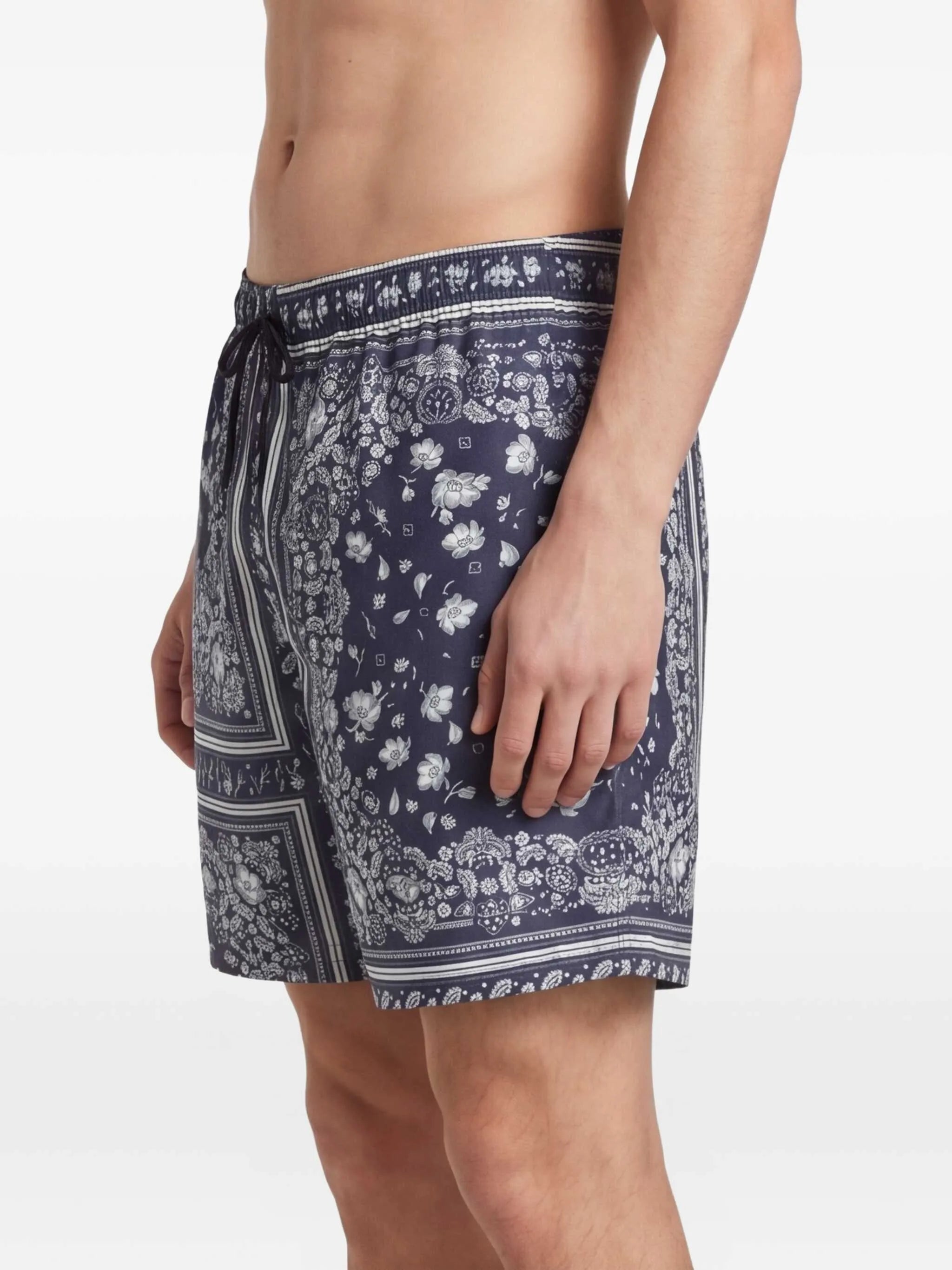 bandana-print swim shorts