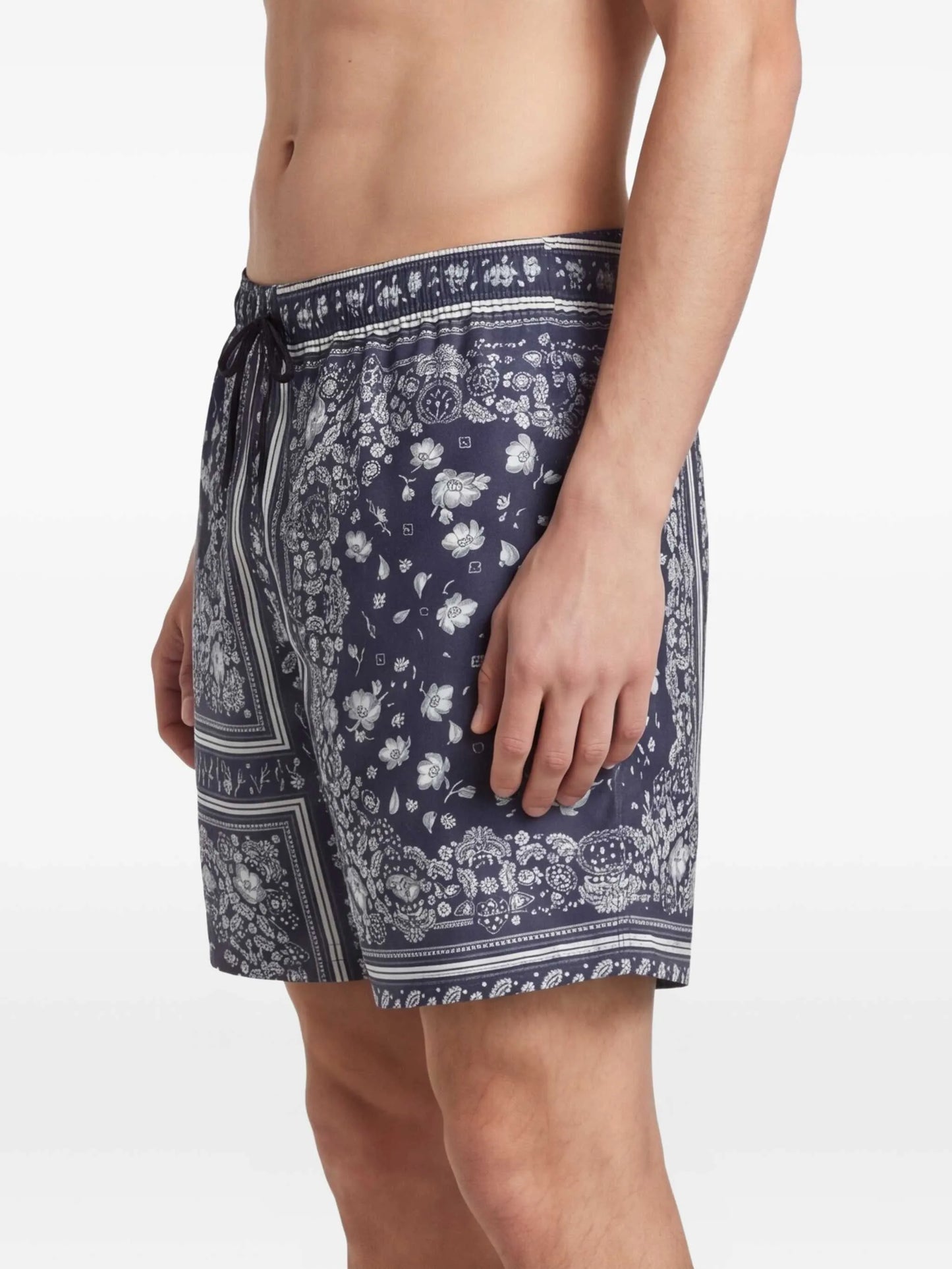 bandana-print swim shorts