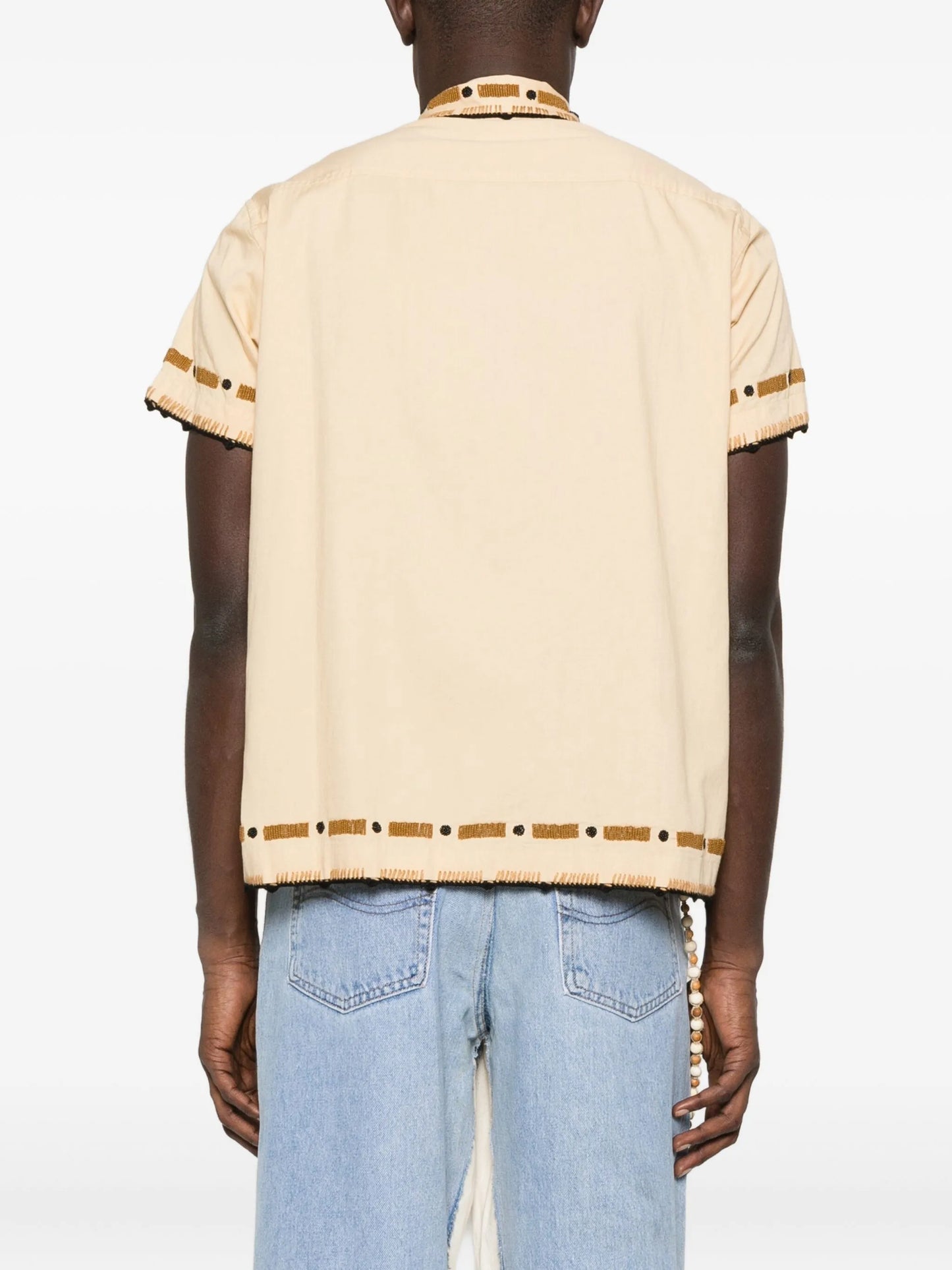 beaded embroidered shirt